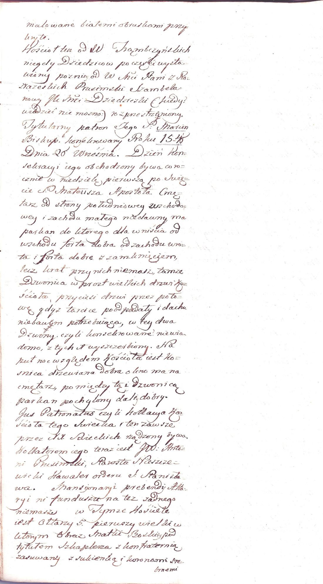 Manuscript page 5 of letter 1