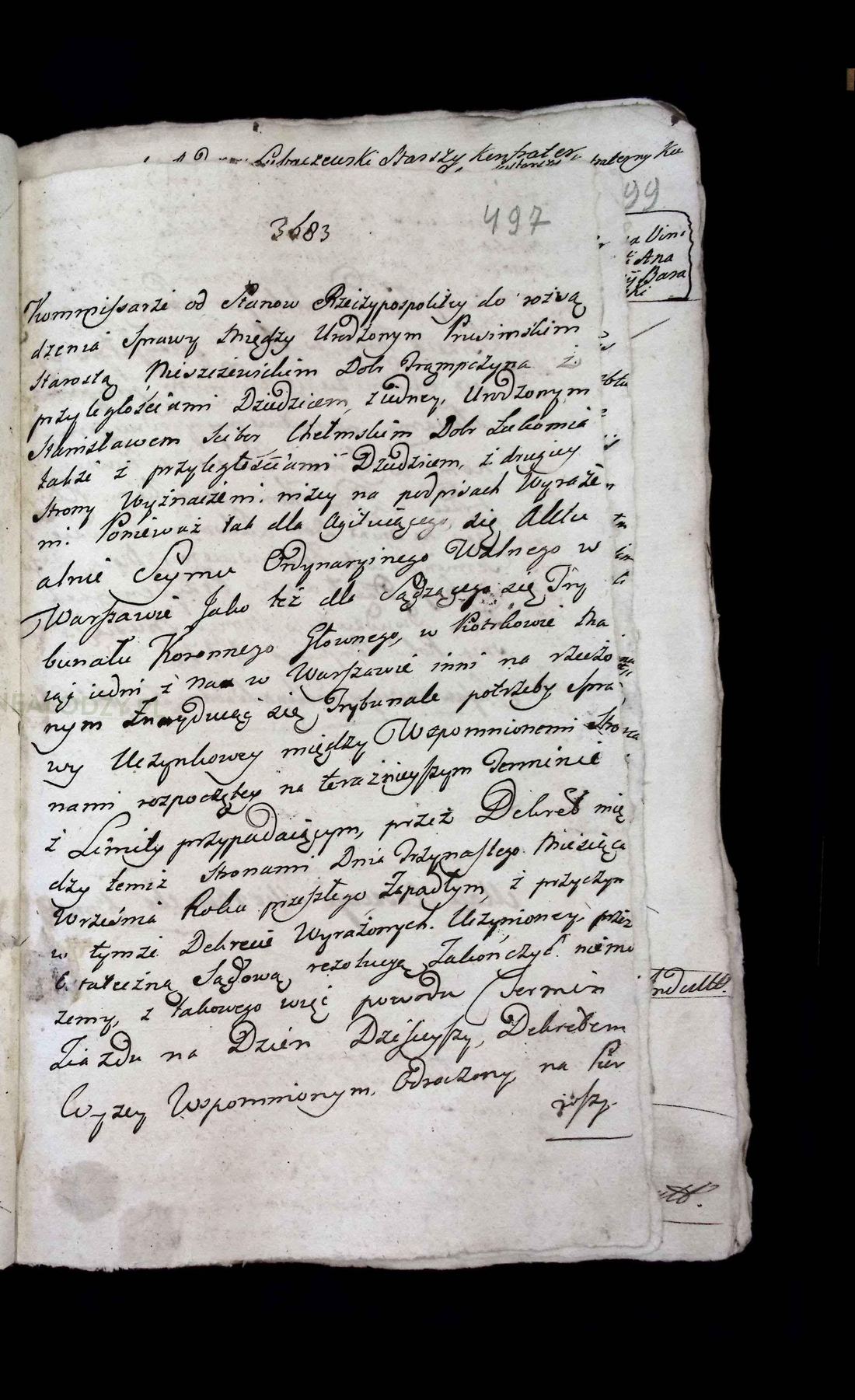 Manuscript page 1 of letter 1