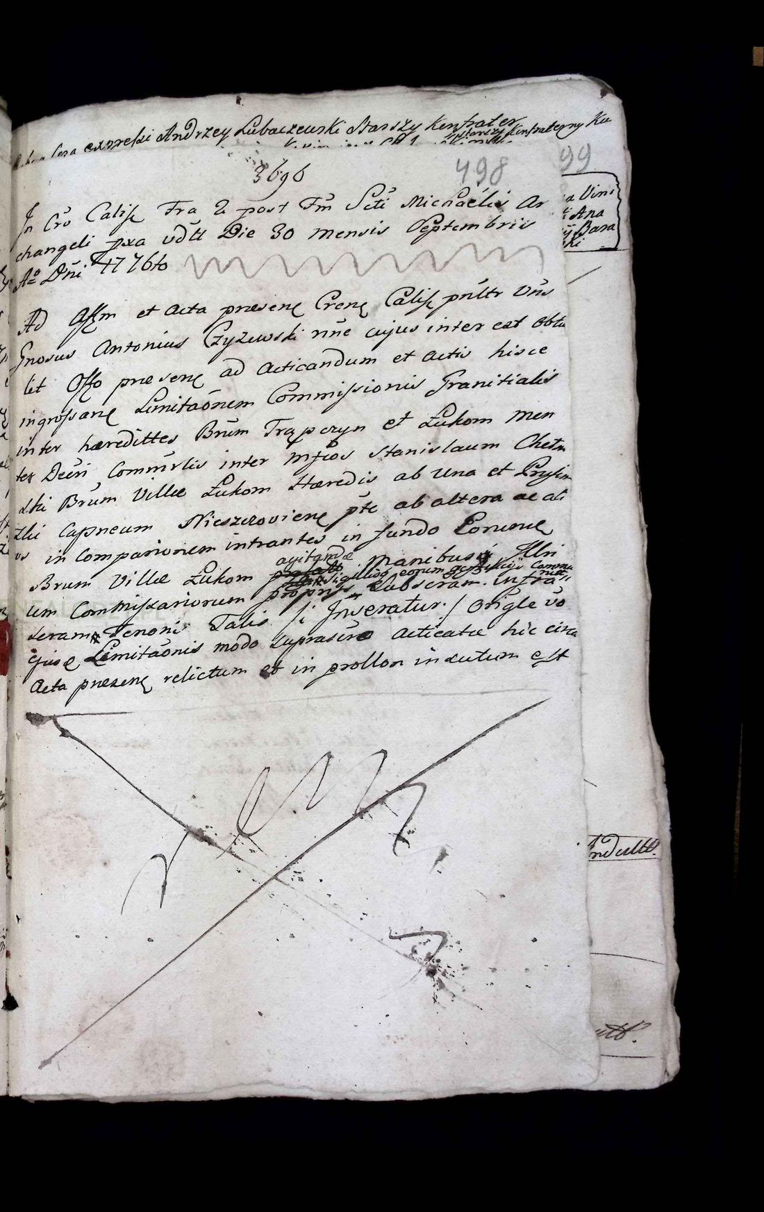 Manuscript page 3 of letter 1