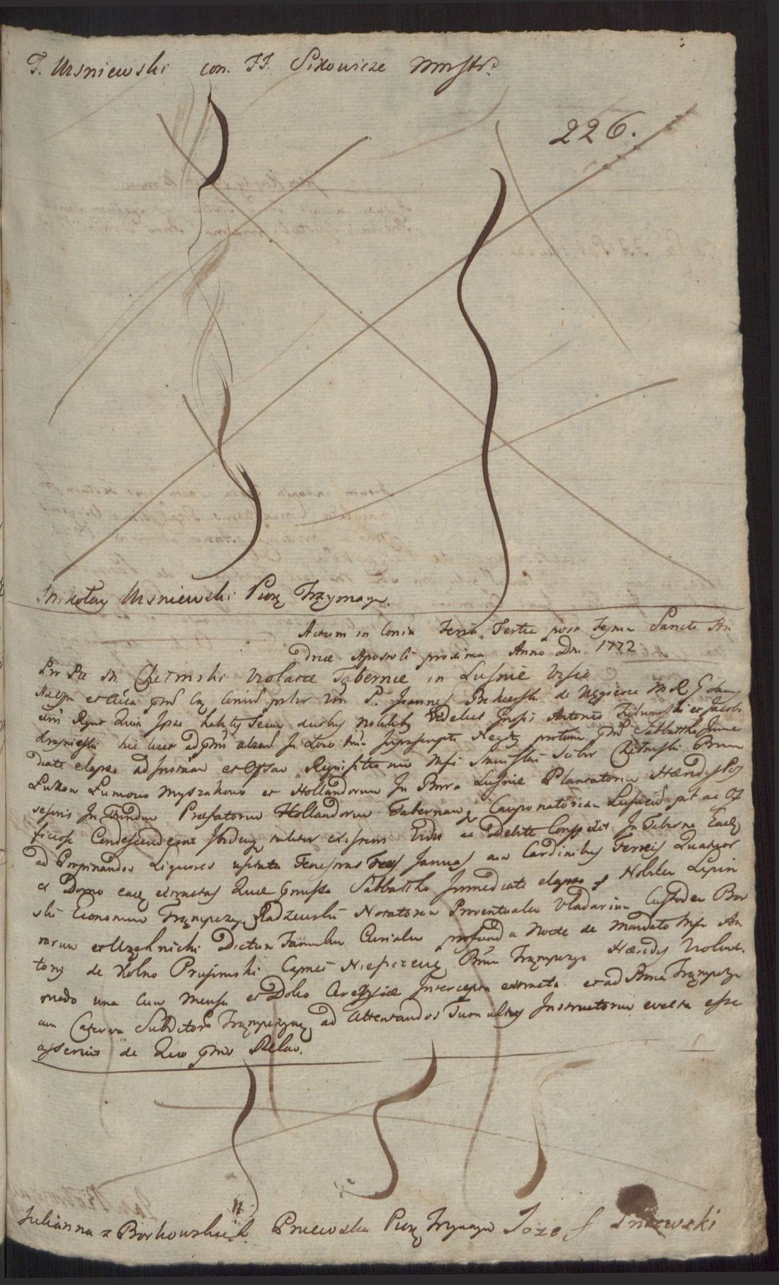 Manuscript page 1 of letter 7