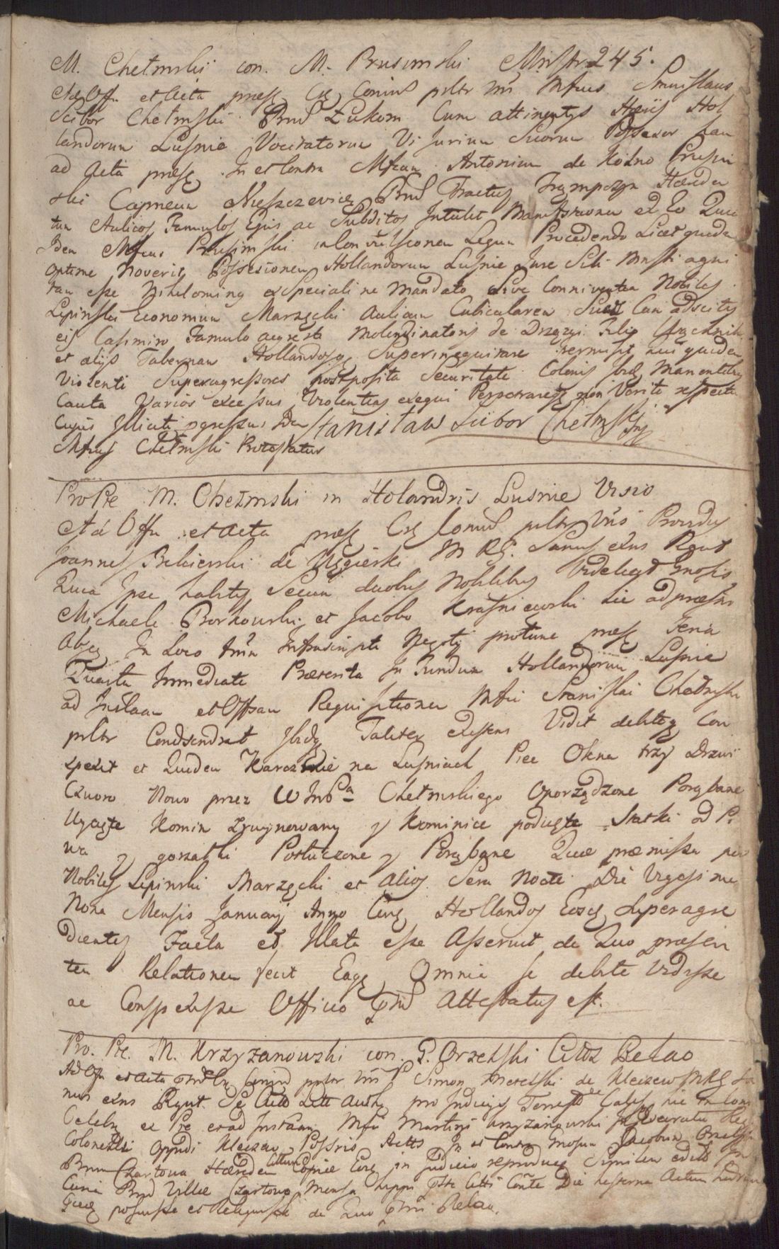 Manuscript page 1 of letter 10