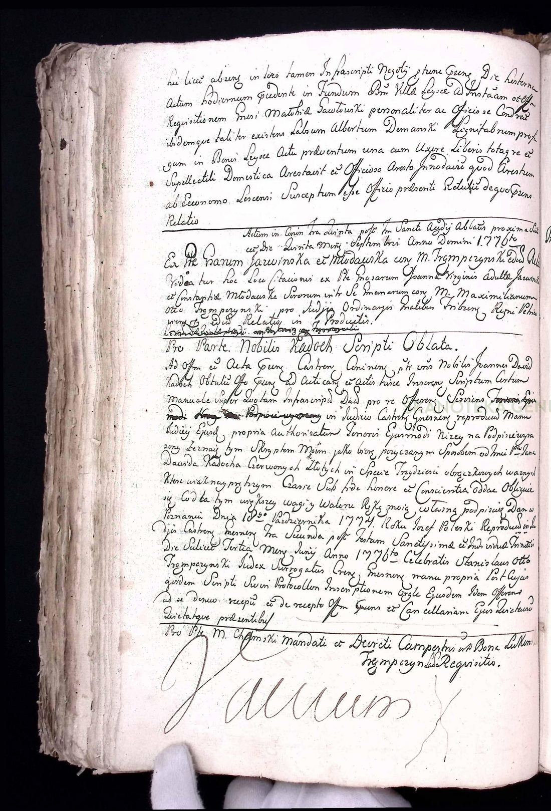Manuscript page 1 of letter 10