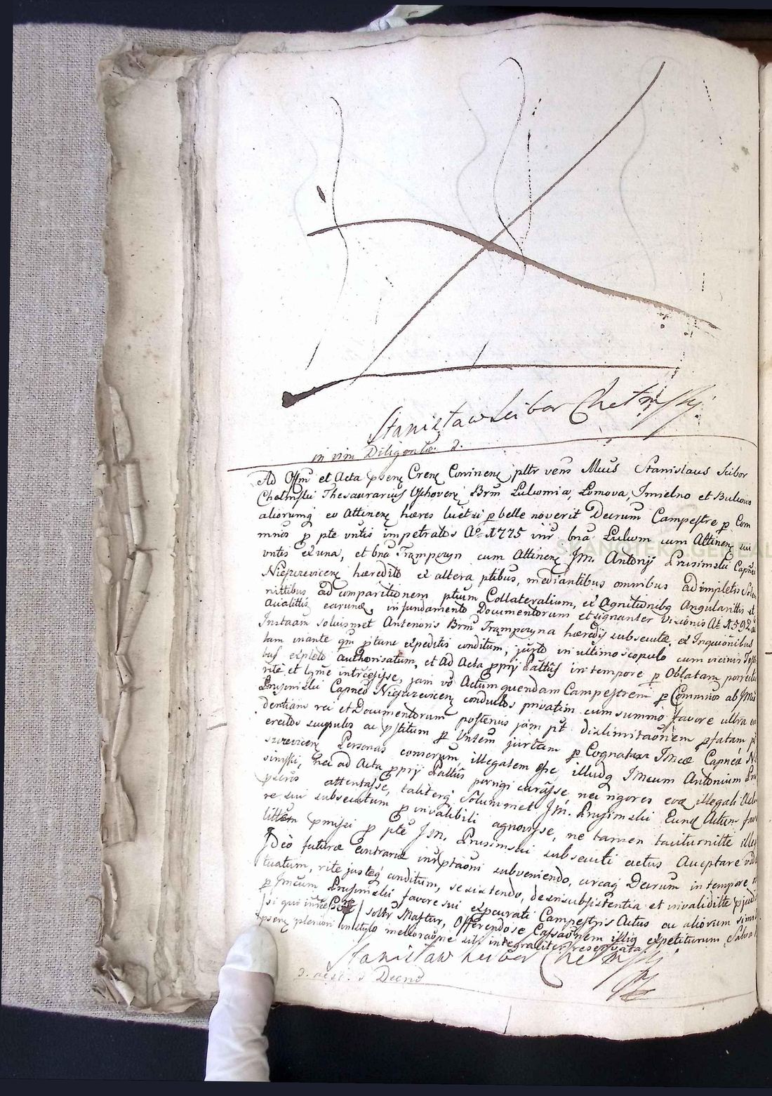 Manuscript page 1 of letter 4