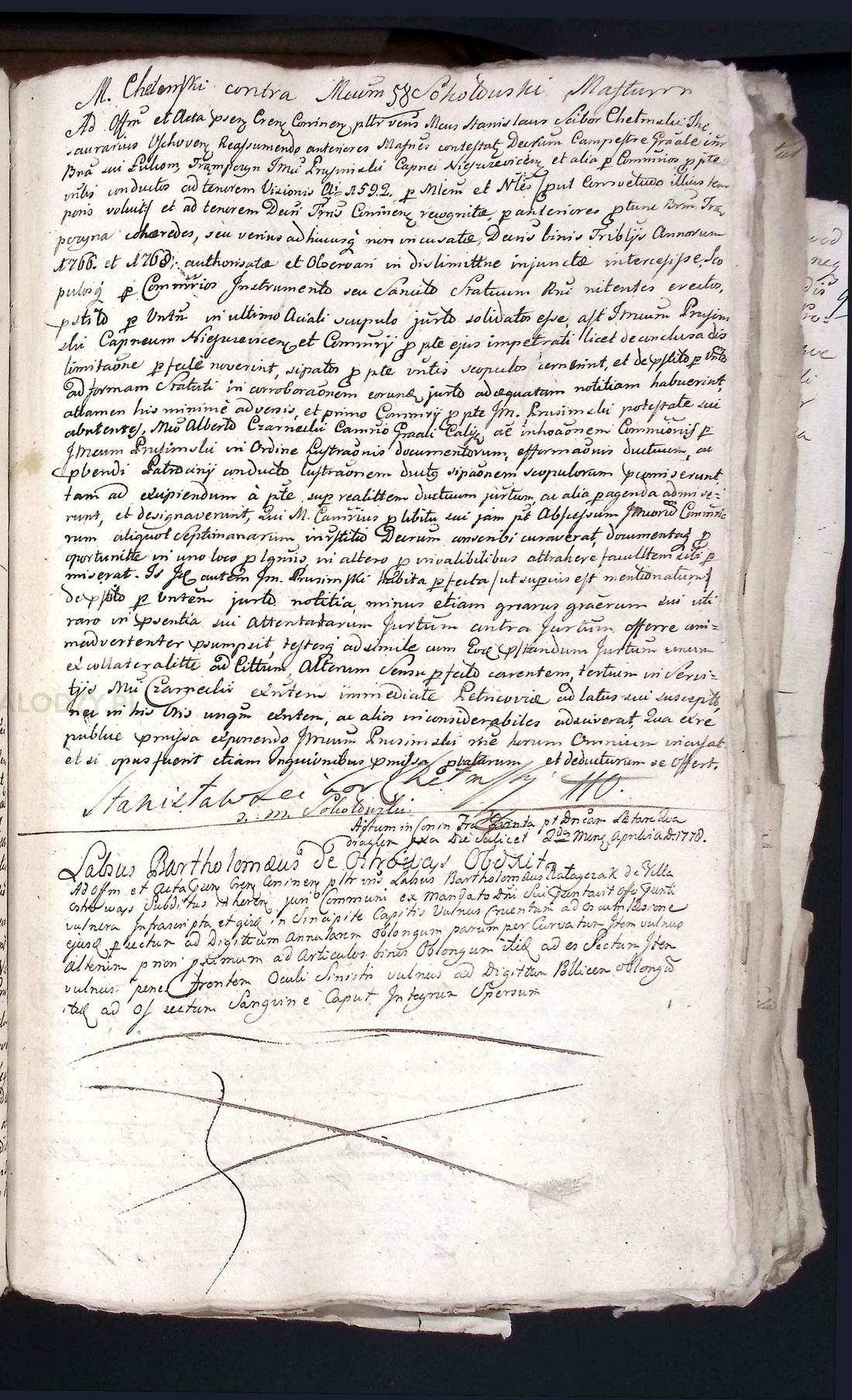 Manuscript page 1 of letter 5