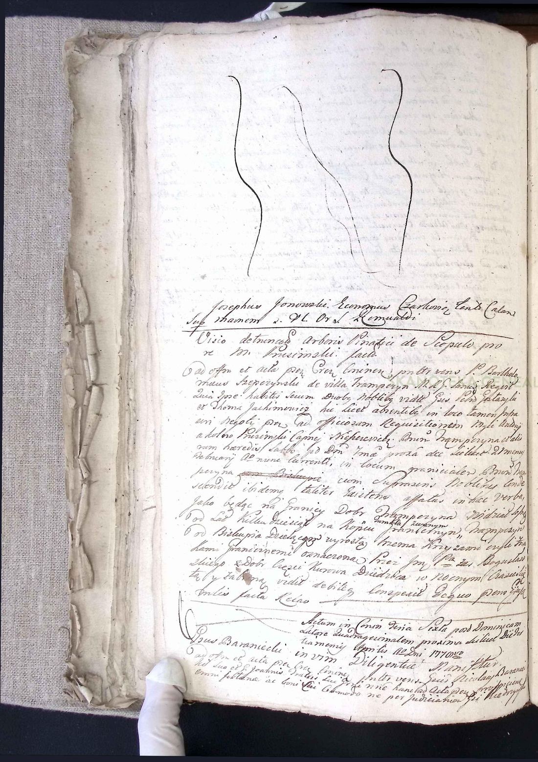 Manuscript page 1 of letter 6