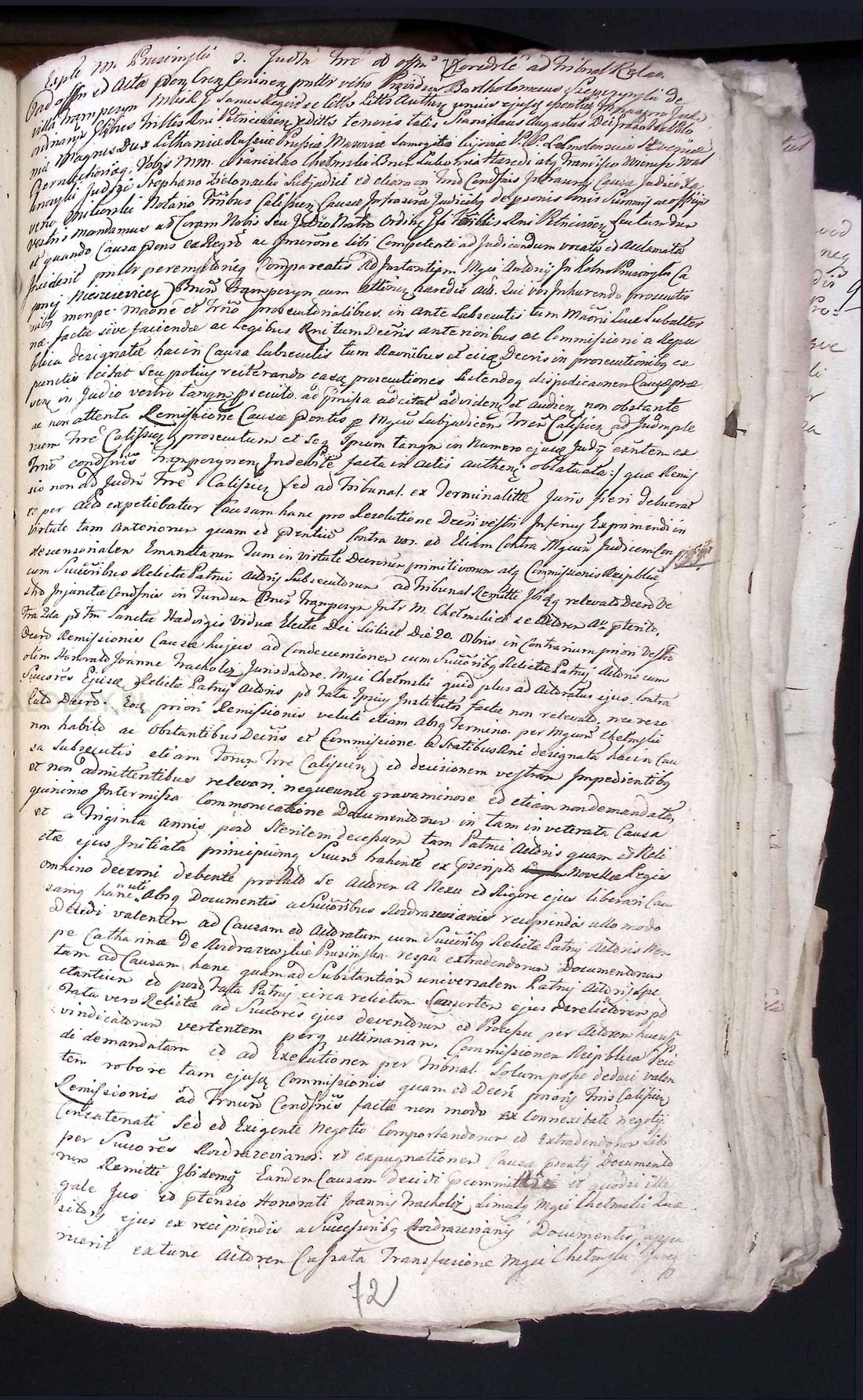 Manuscript page 1 of letter 8