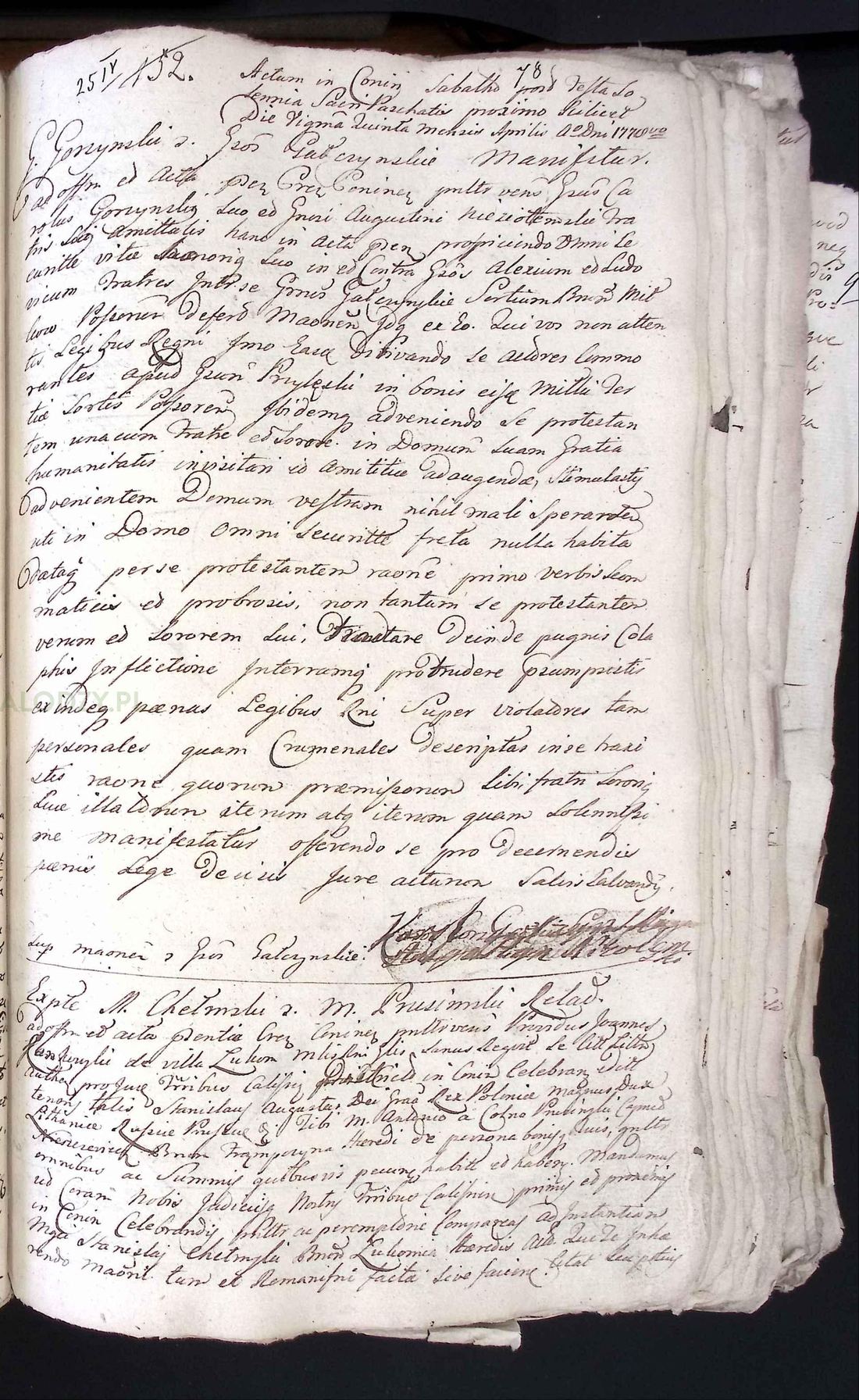 Manuscript page 1 of letter 9