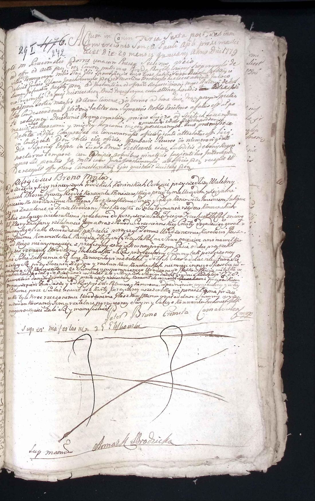 Manuscript page 1 of letter 11