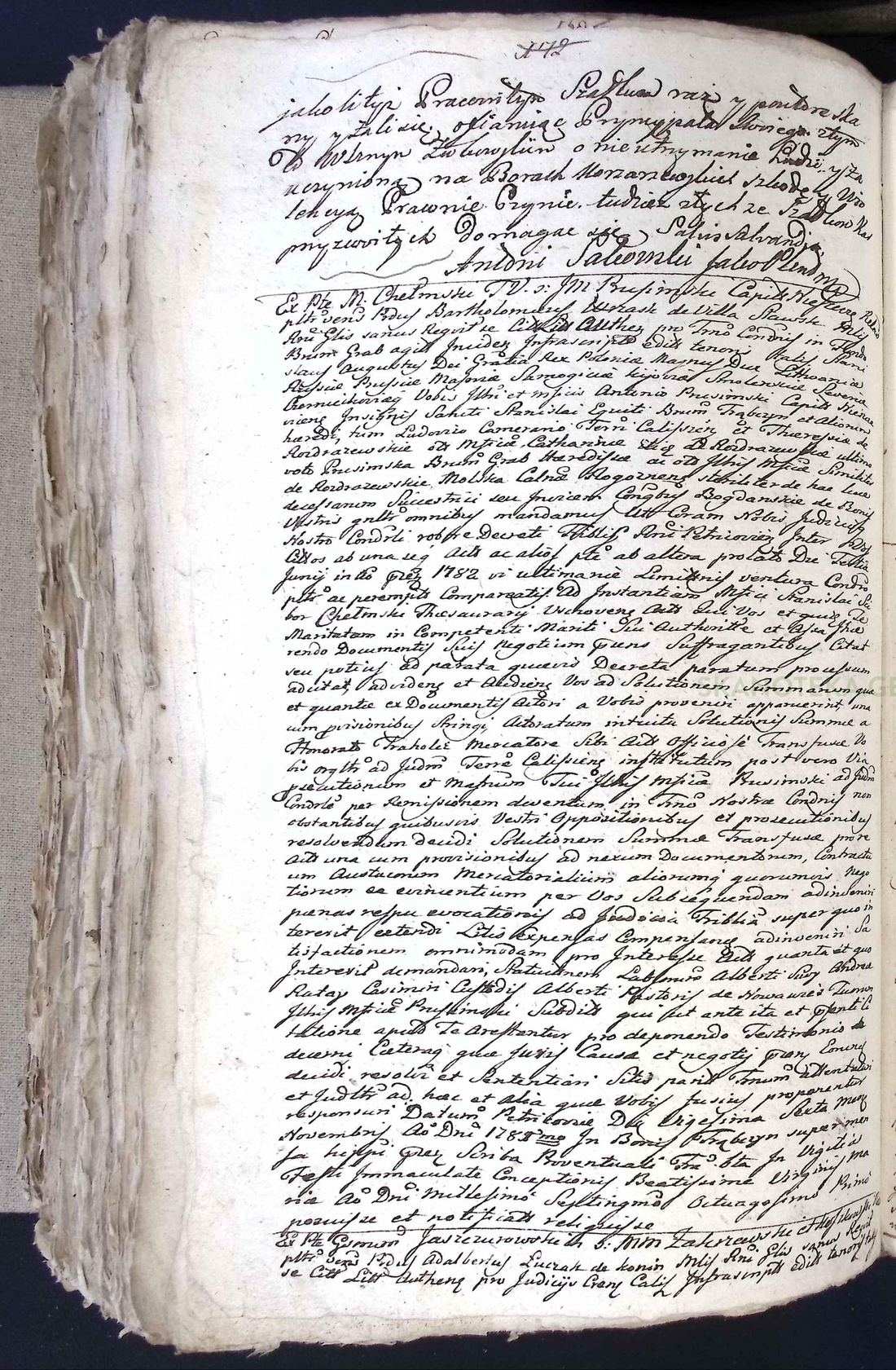 Manuscript page 1 of letter 14