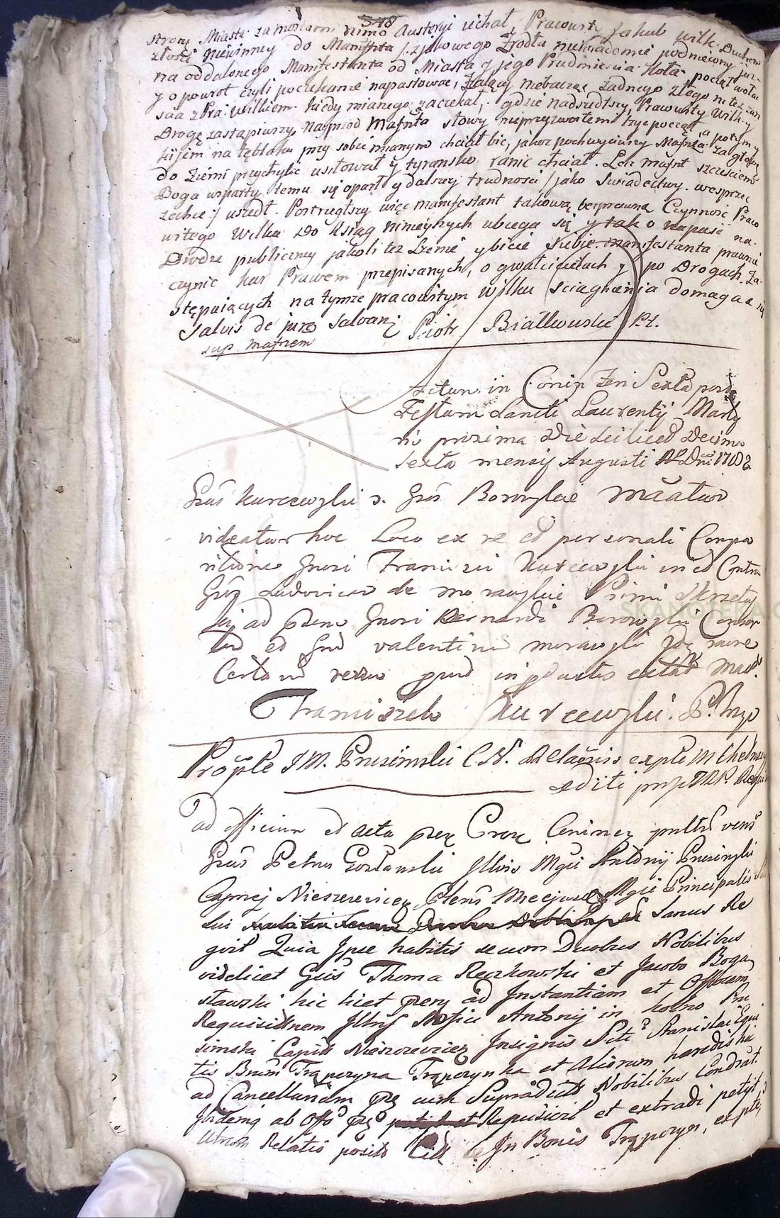 Manuscript page 1 of letter 20