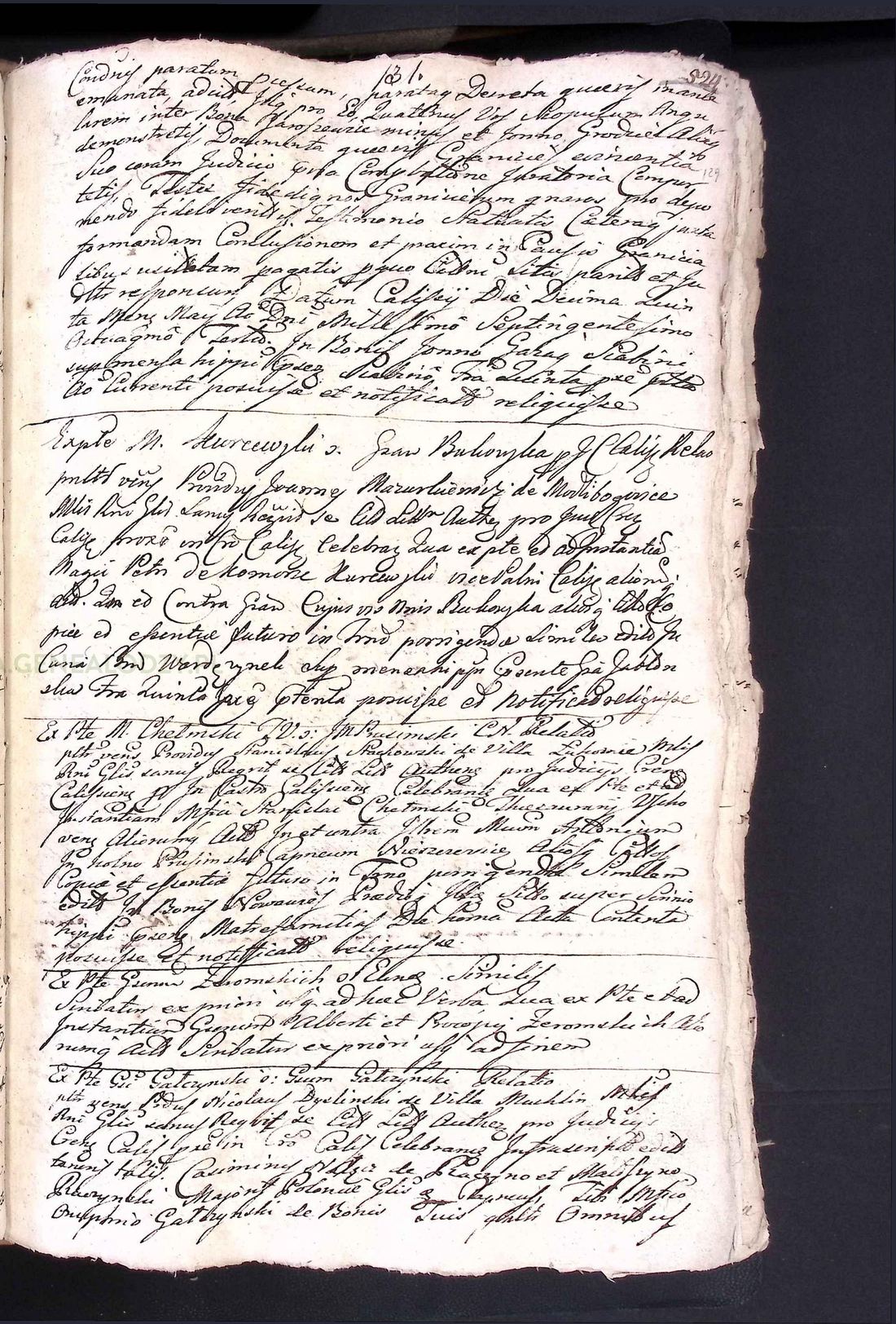 Manuscript page 1 of letter 6