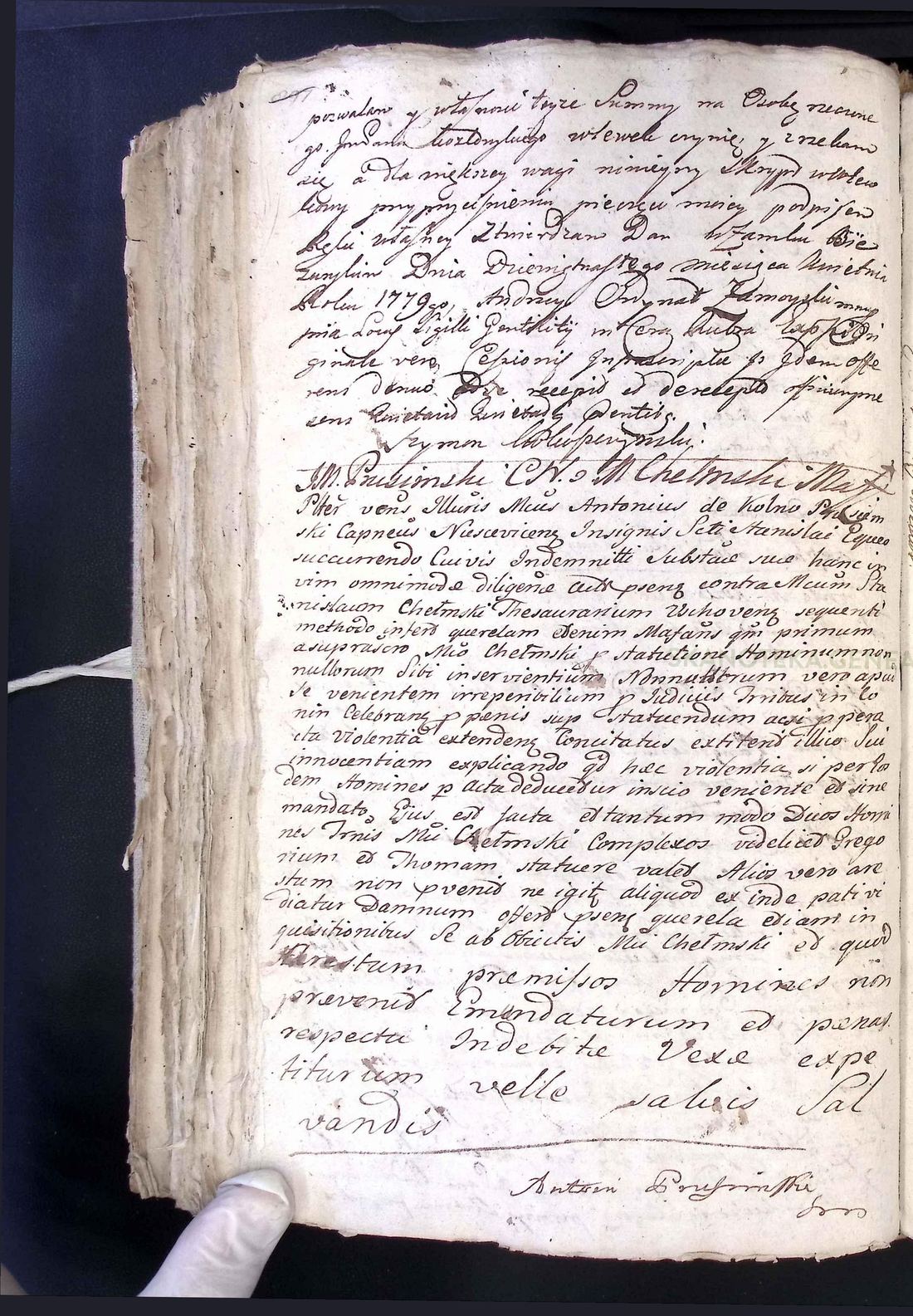 Manuscript page 1 of letter 7