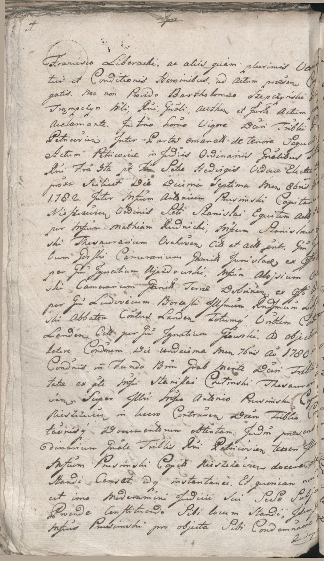 Manuscript page 2 of letter 1