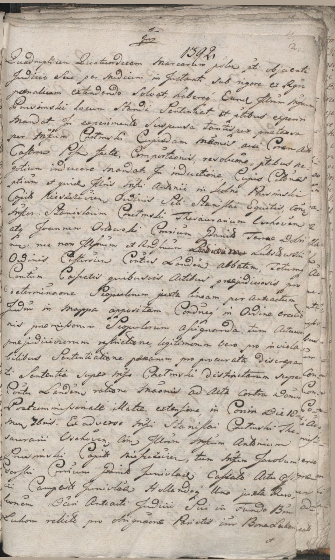 Manuscript page 3 of letter 1