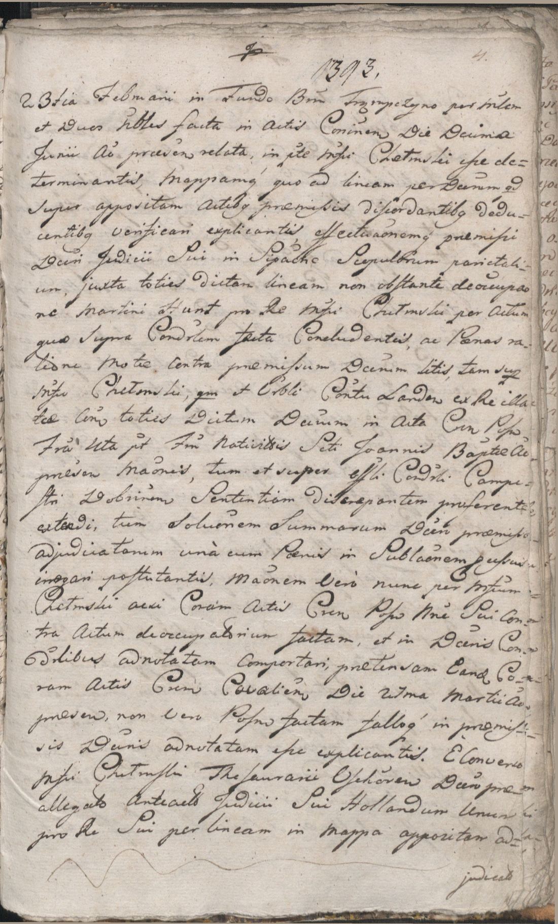 Manuscript page 5 of letter 1