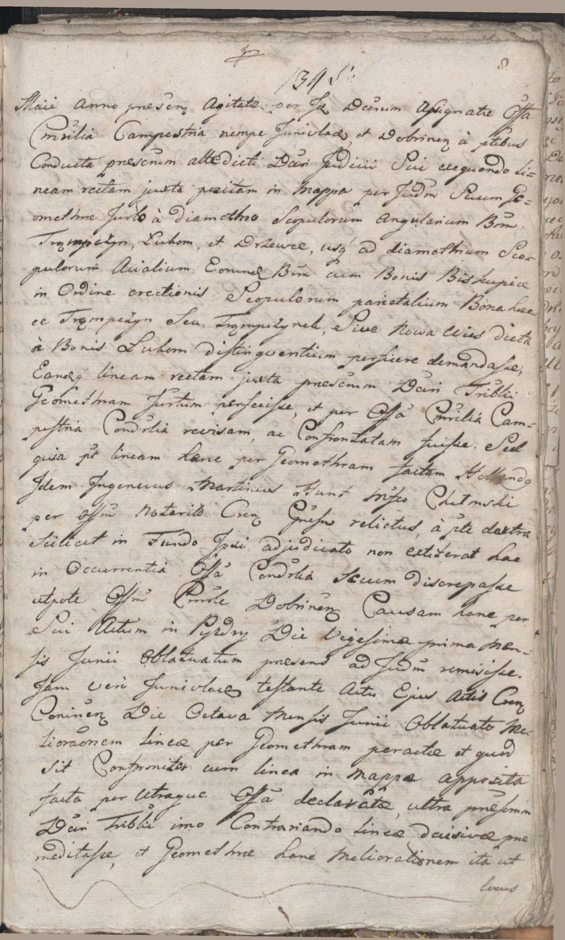 Manuscript page 9 of letter 1