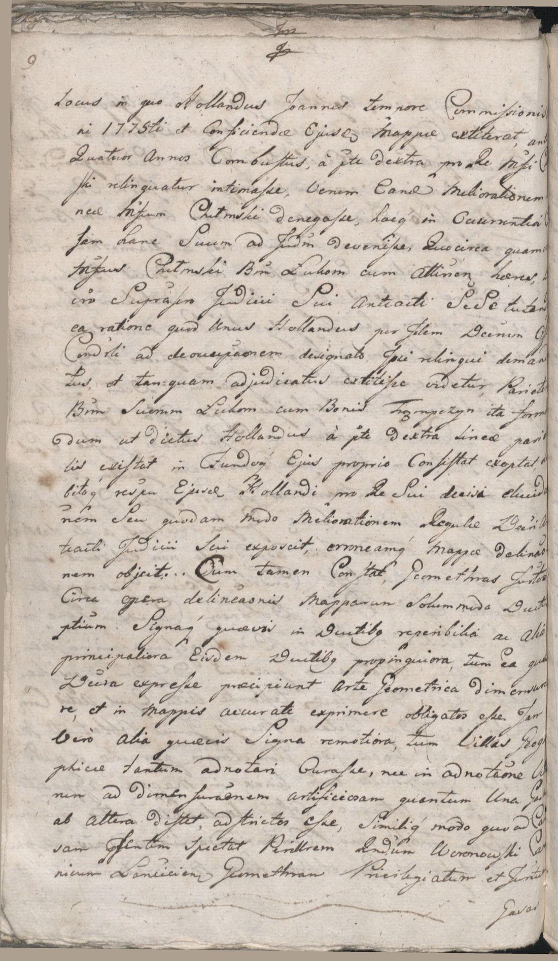 Manuscript page 10 of letter 1