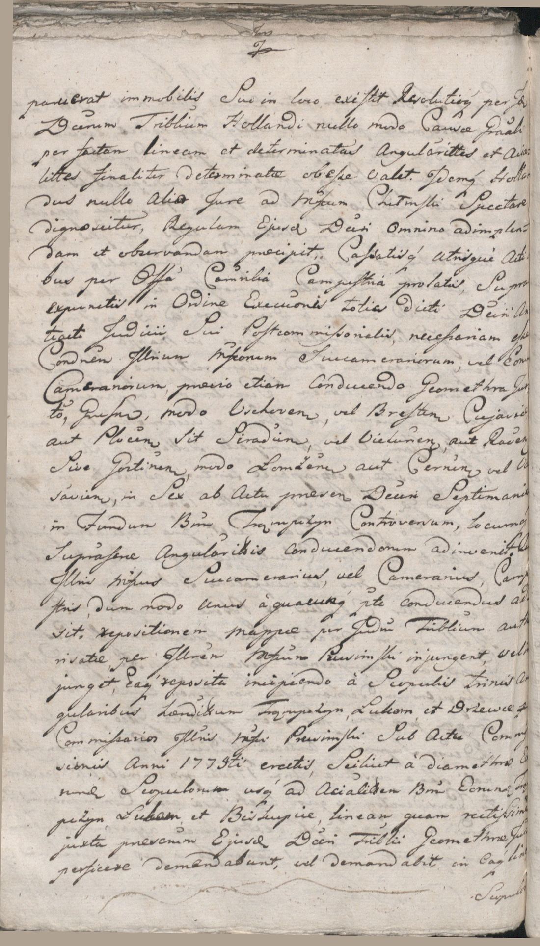 Manuscript page 12 of letter 1