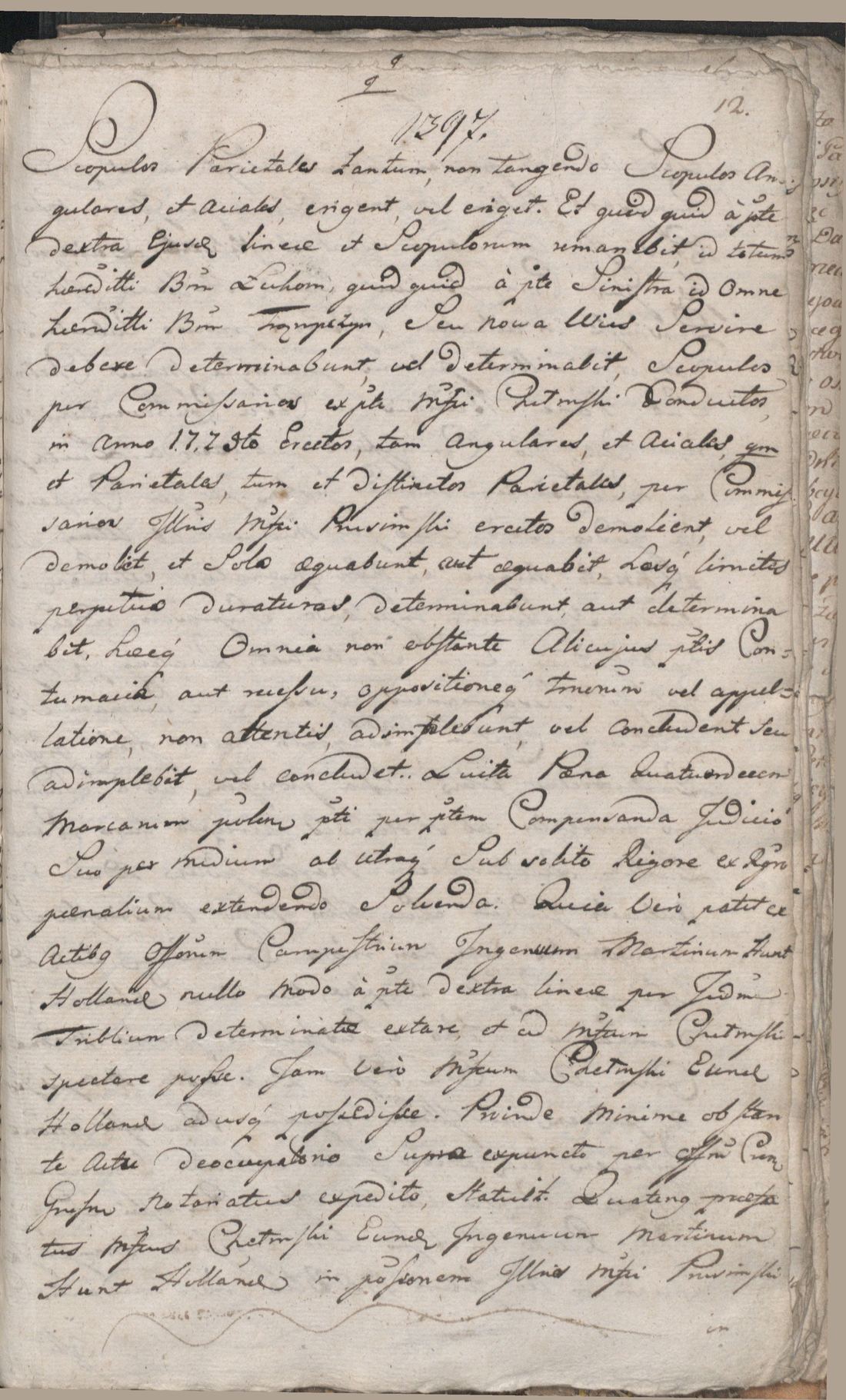 Manuscript page 13 of letter 1