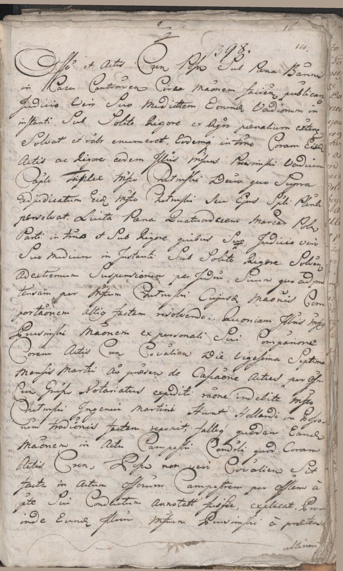 Manuscript page 15 of letter 1