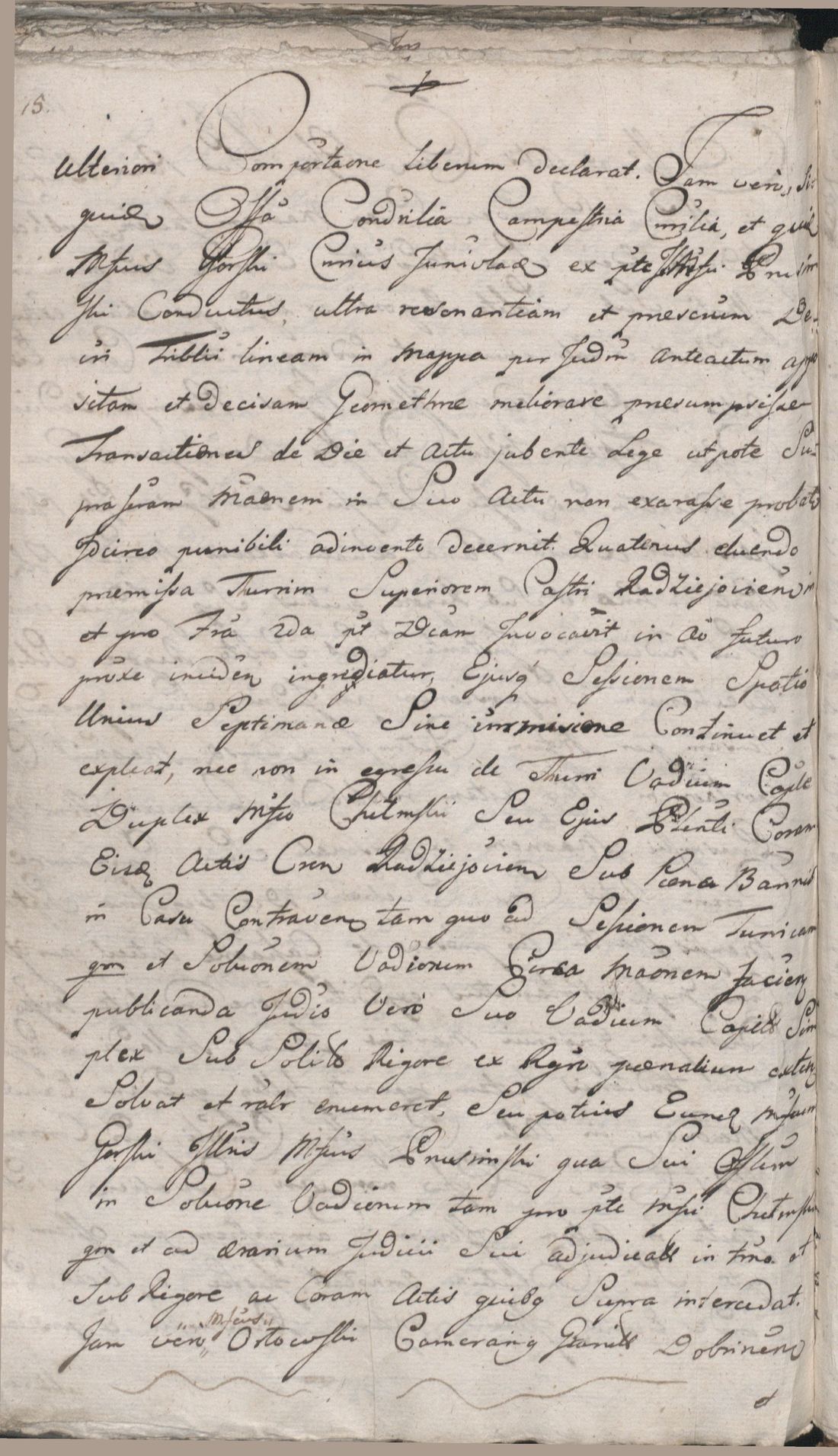 Manuscript page 16 of letter 1
