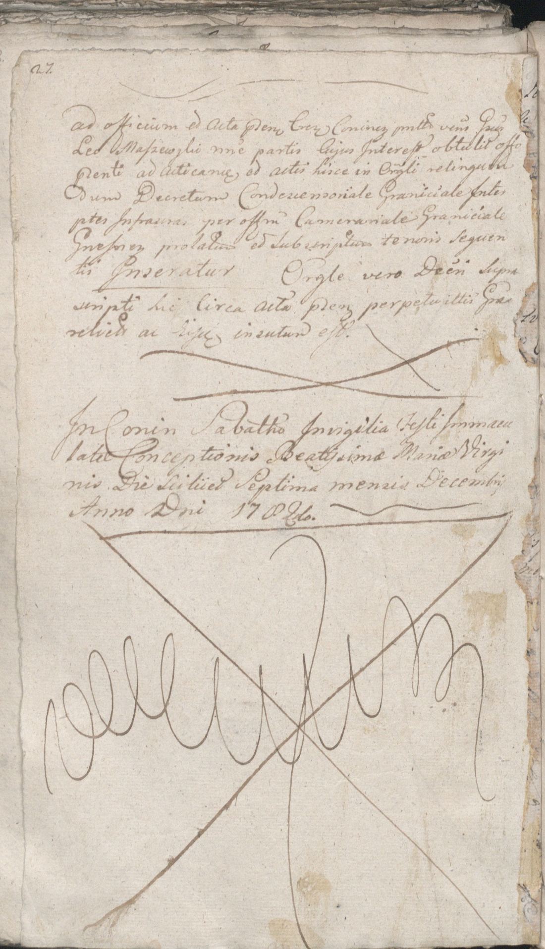 Manuscript page 25 of letter 1
