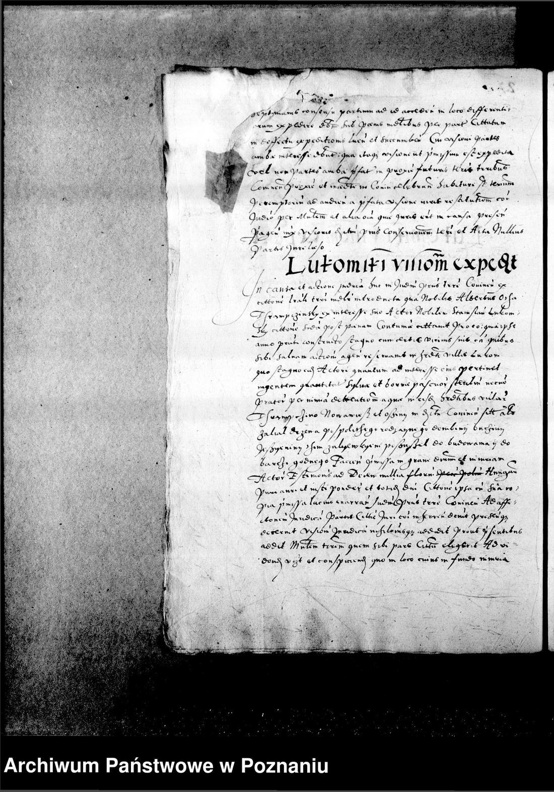 Manuscript page 2 of letter 1