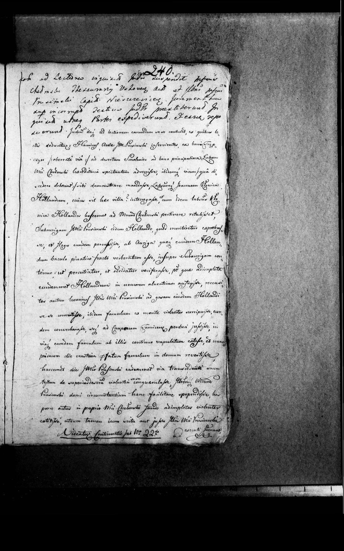 Manuscript page 2 of letter 1