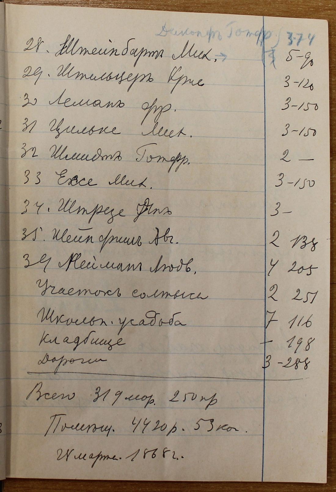 Manuscript page 3 of letter 2