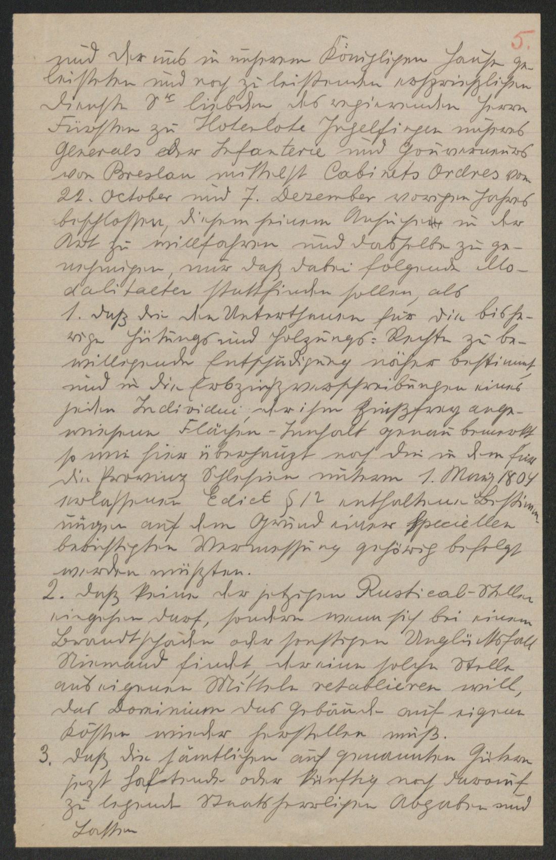 Manuscript page 2 of letter 2