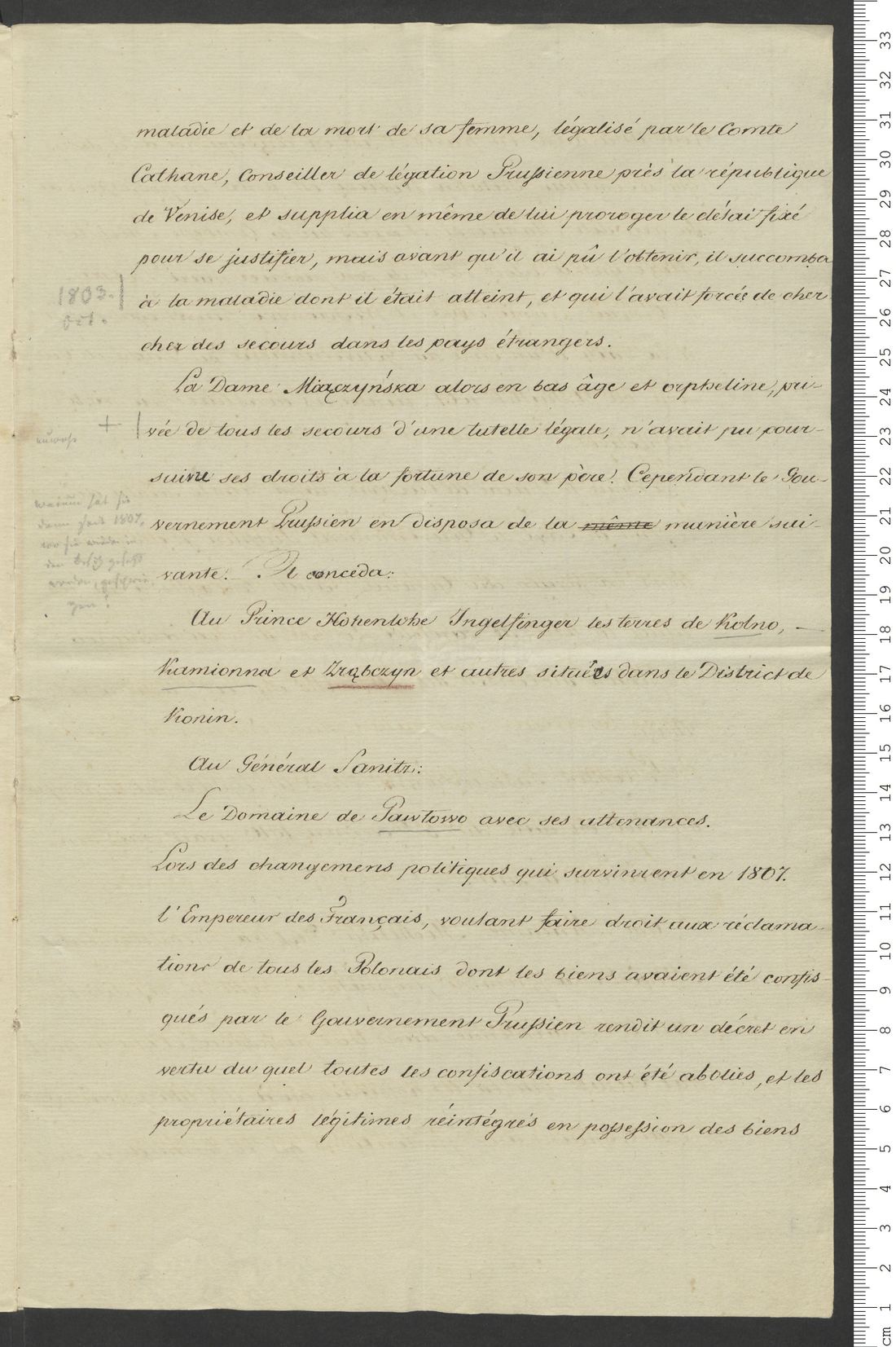 Manuscript page 3 of letter 2
