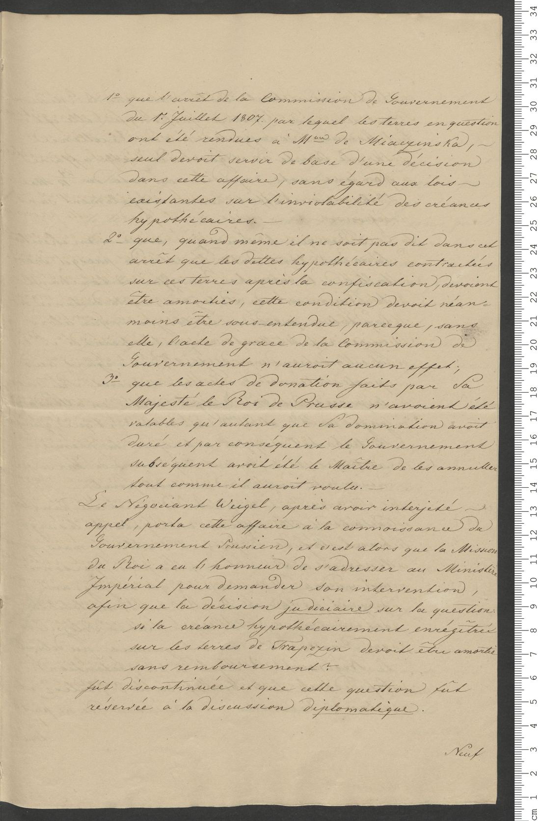 Manuscript page 3 of letter 5
