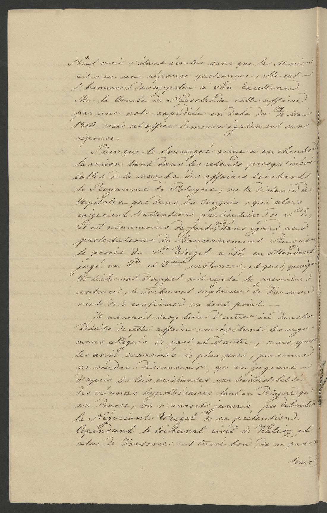 Manuscript page 4 of letter 5