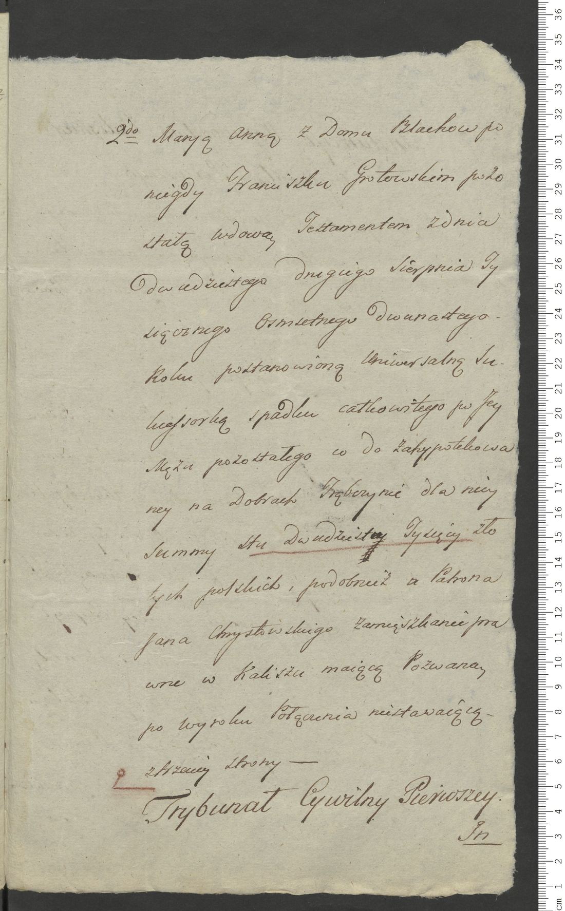 Manuscript page 3 of letter 6