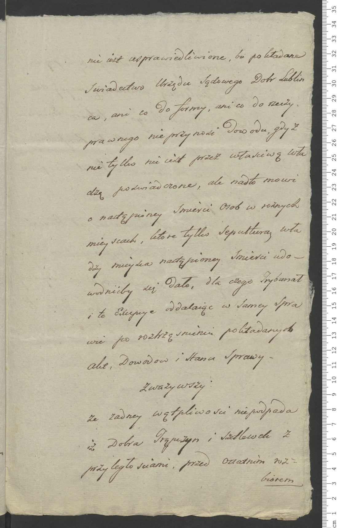 Manuscript page 5 of letter 6