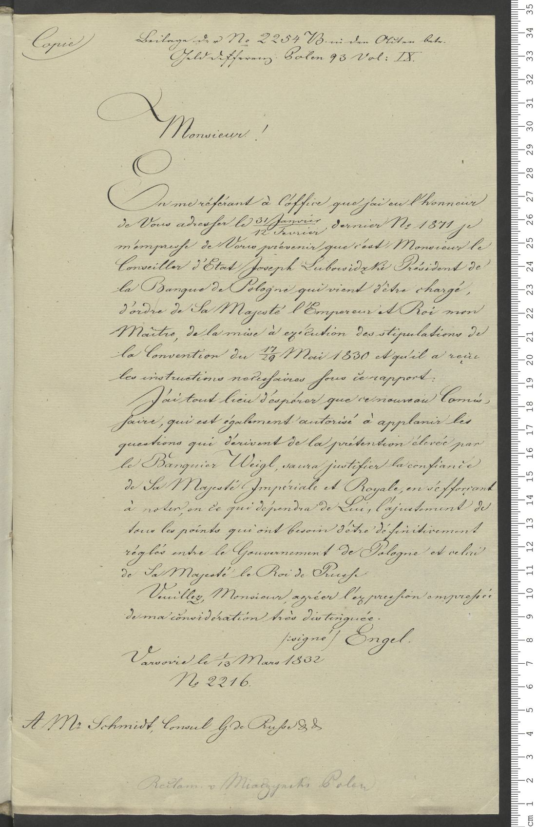 Manuscript page 1 of letter 10