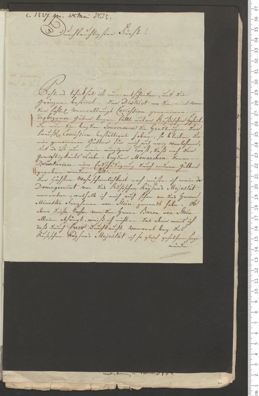 Manuscript page 1 of letter 8