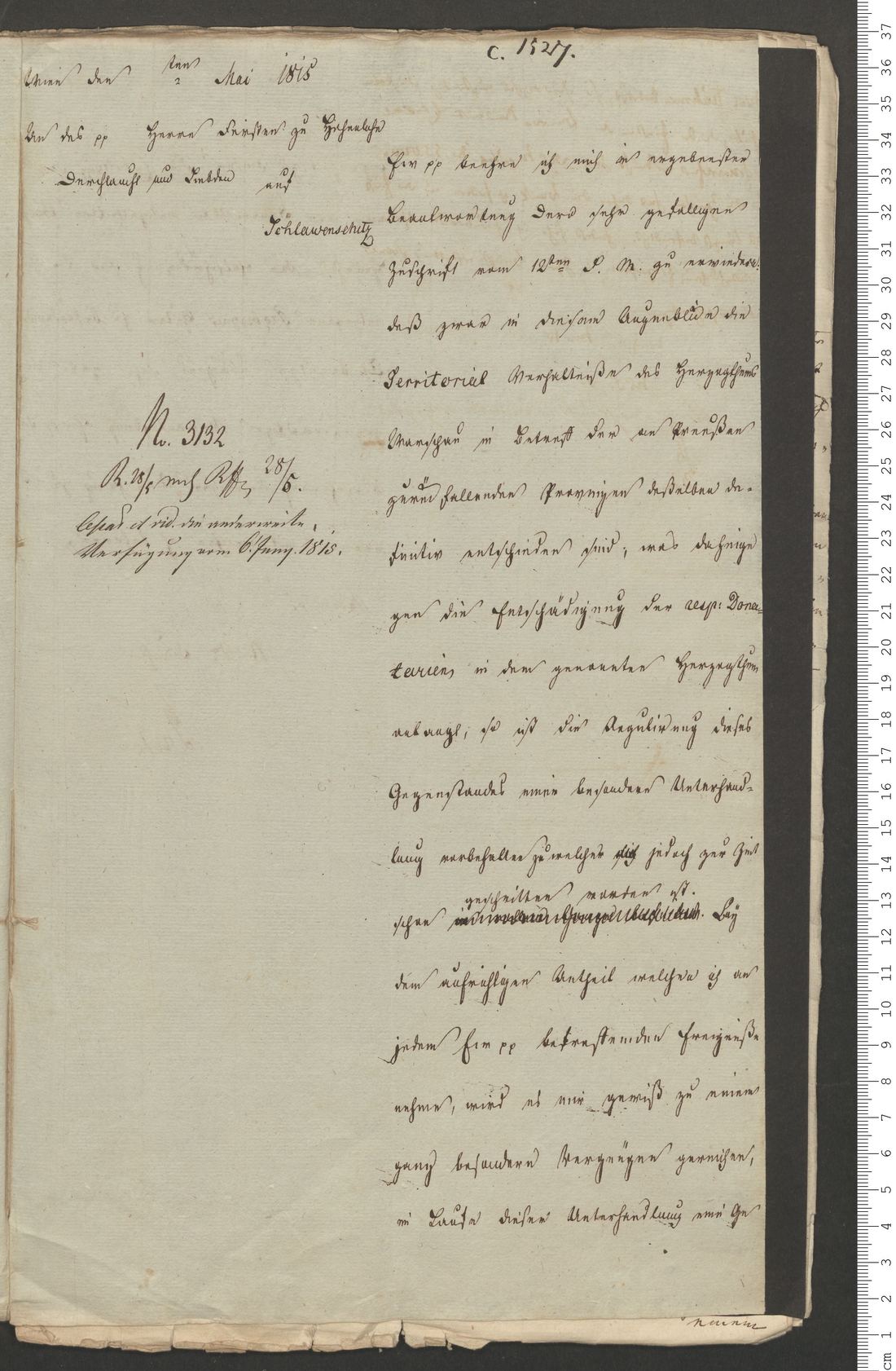 Manuscript page 1 of letter 11