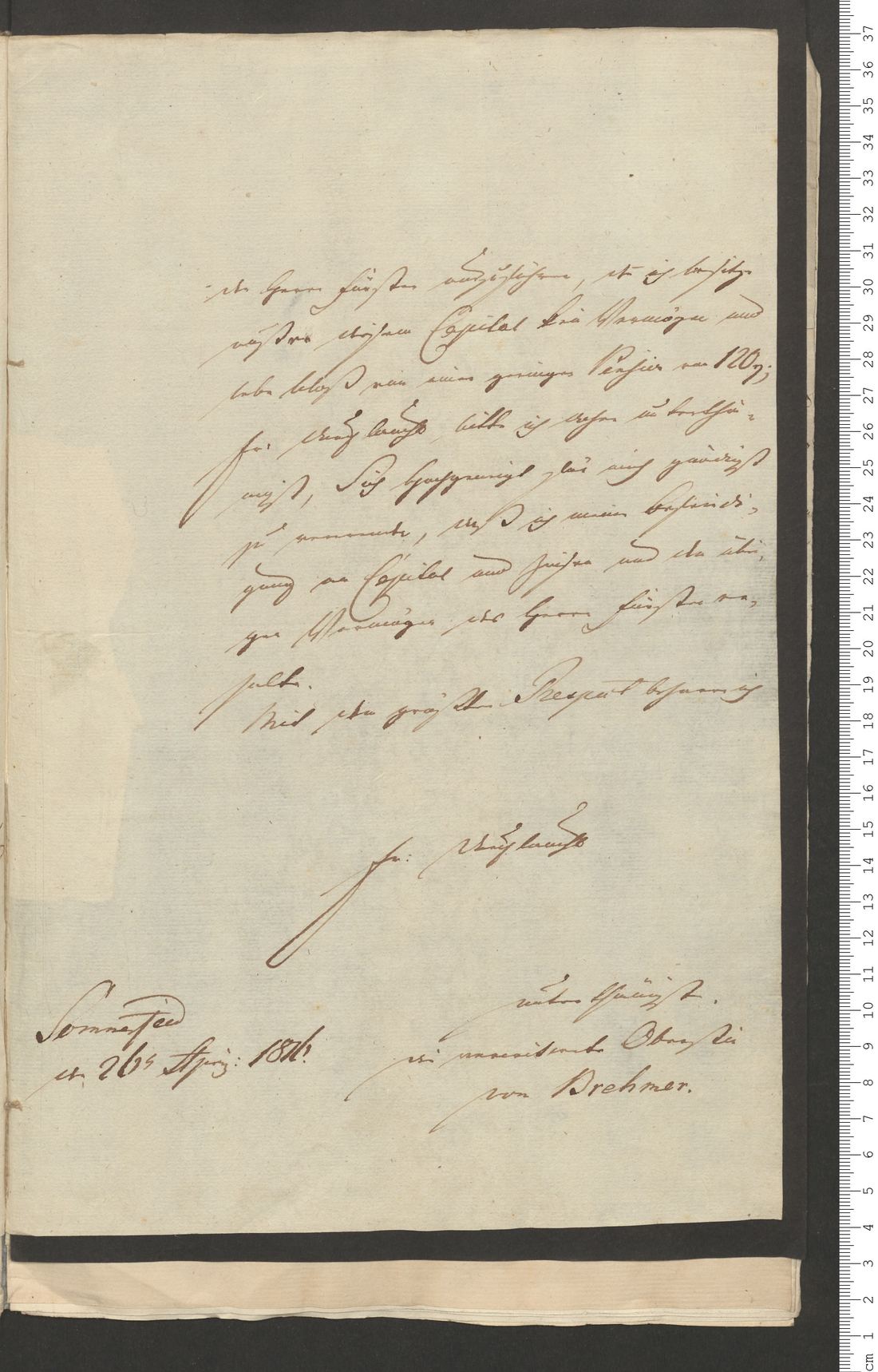 Manuscript page 3 of letter 19