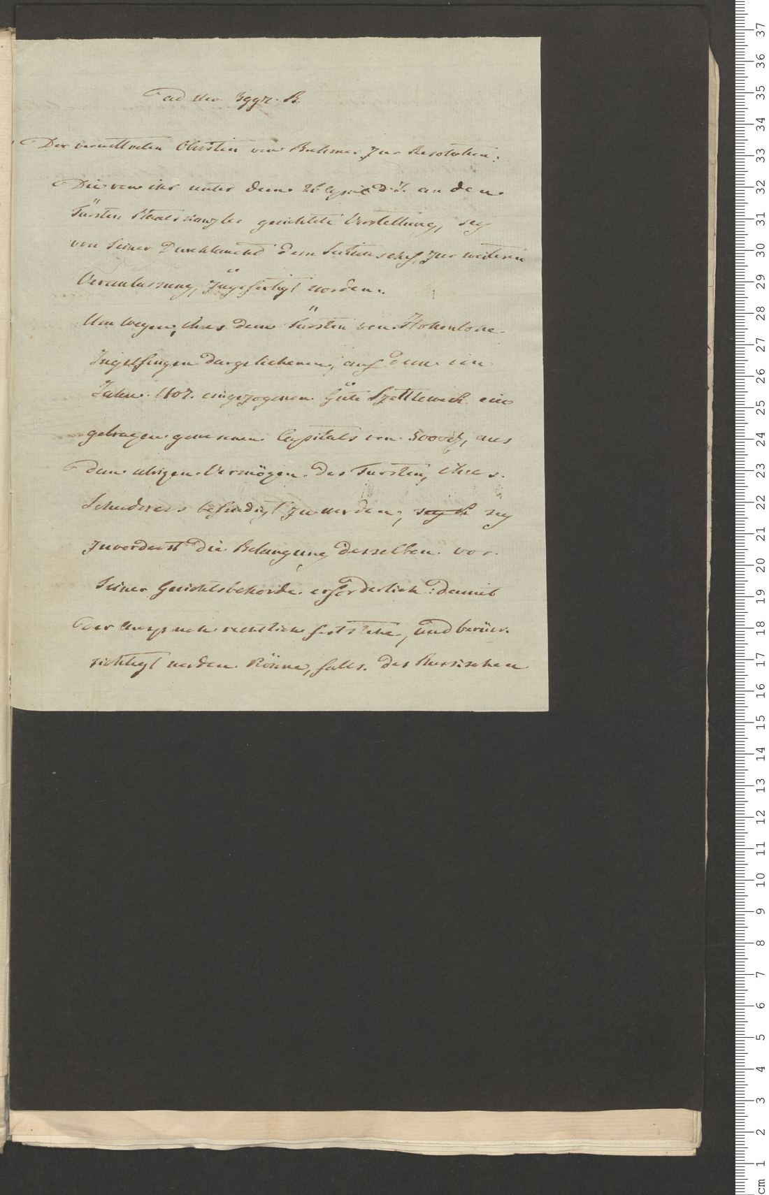 Manuscript page 1 of letter 20