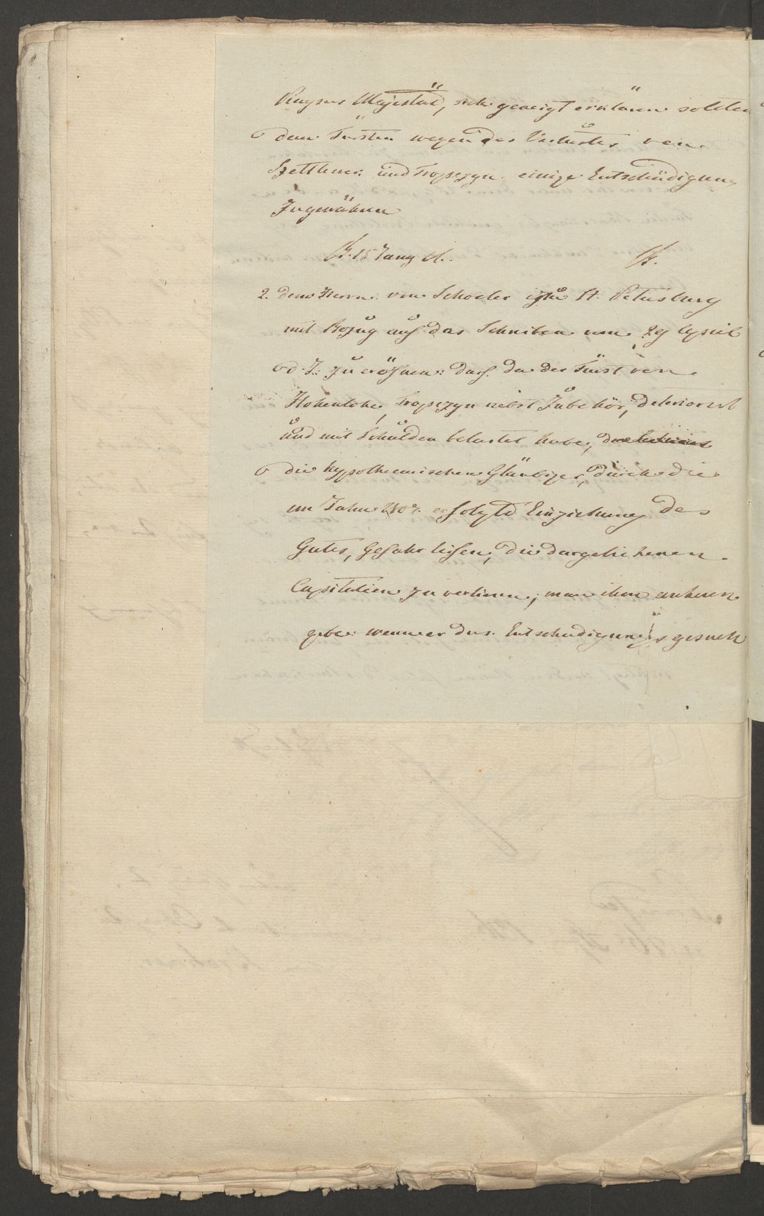 Manuscript page 2 of letter 20