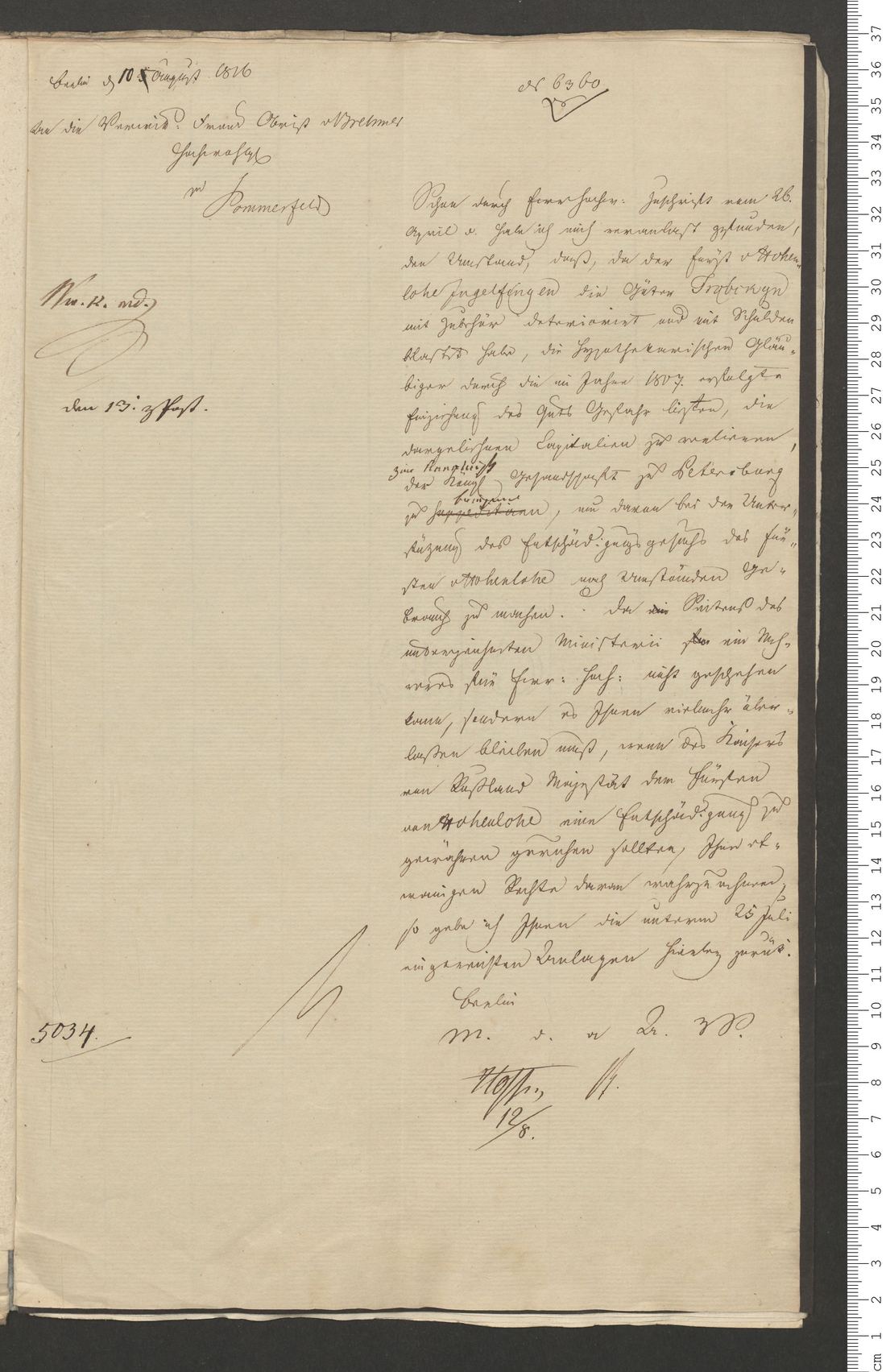 Manuscript page 1 of letter 24