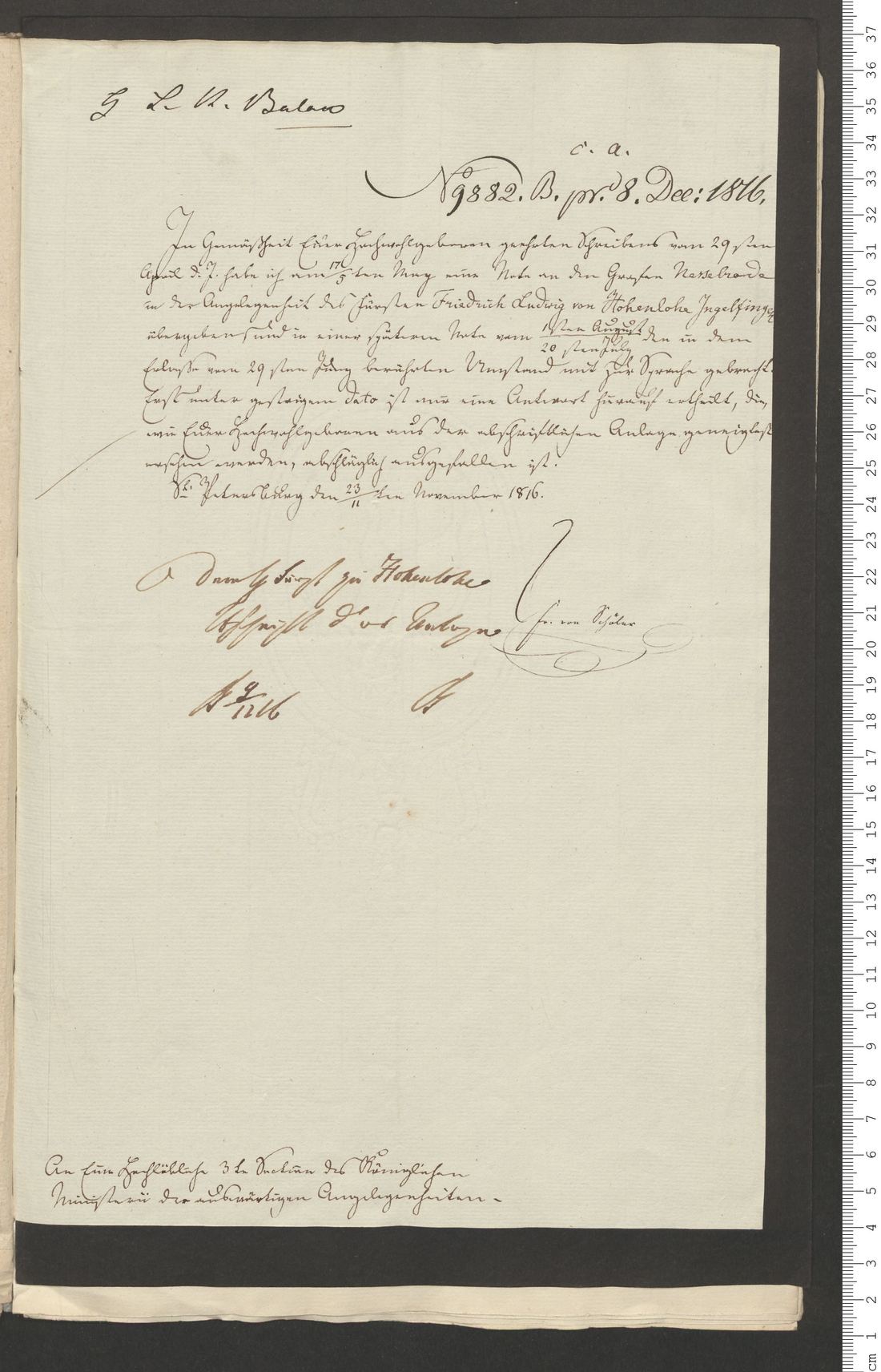 Manuscript page 1 of letter 25