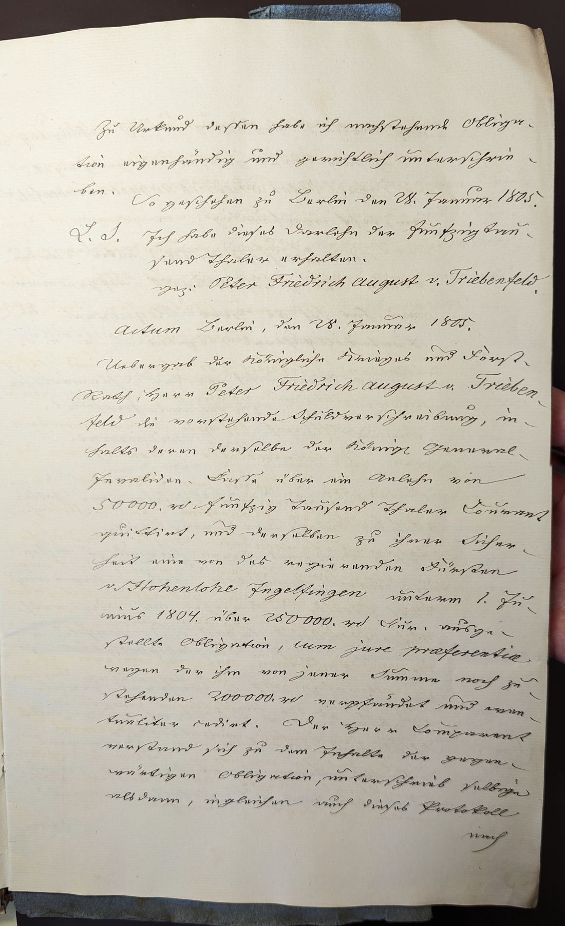 Manuscript page 3 of letter 1