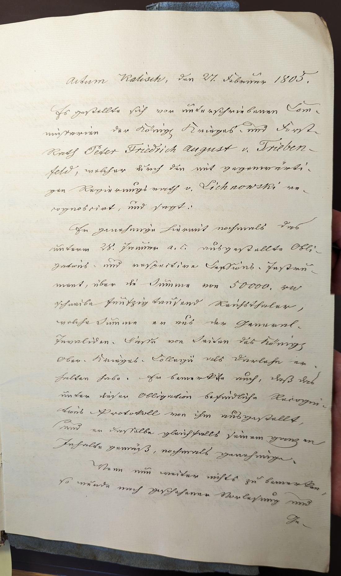 Manuscript page 2 of letter 2