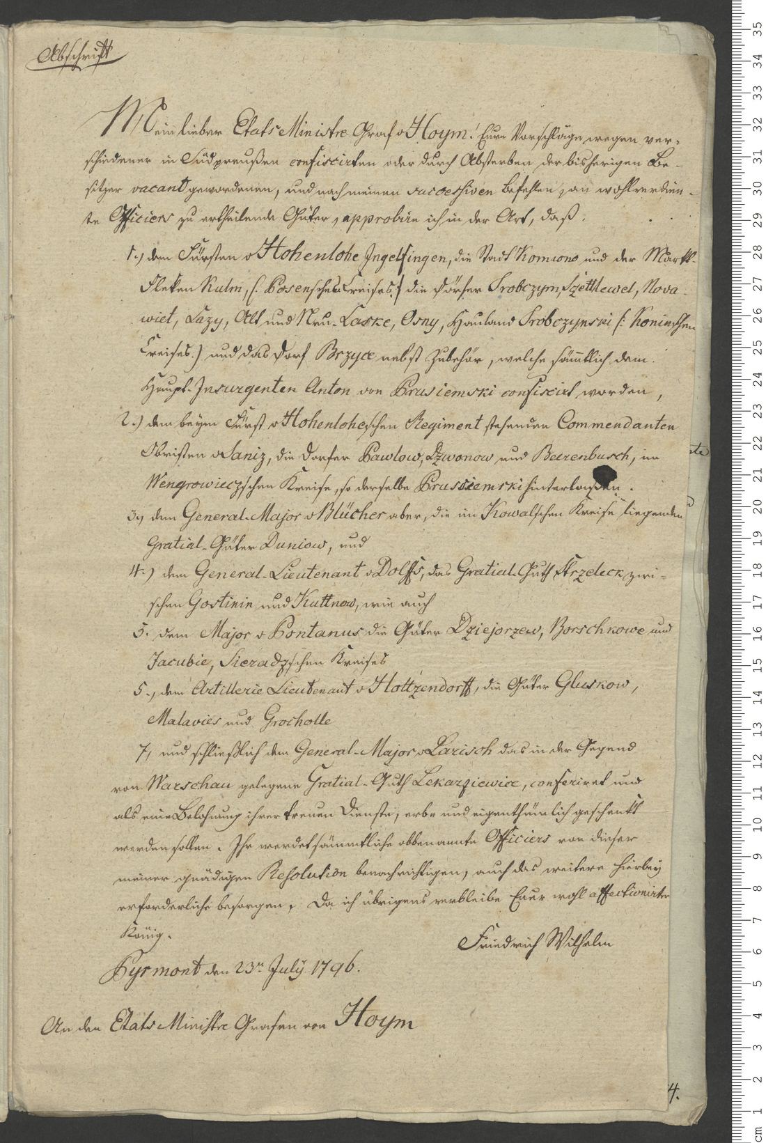 Manuscript page 4 of letter 1