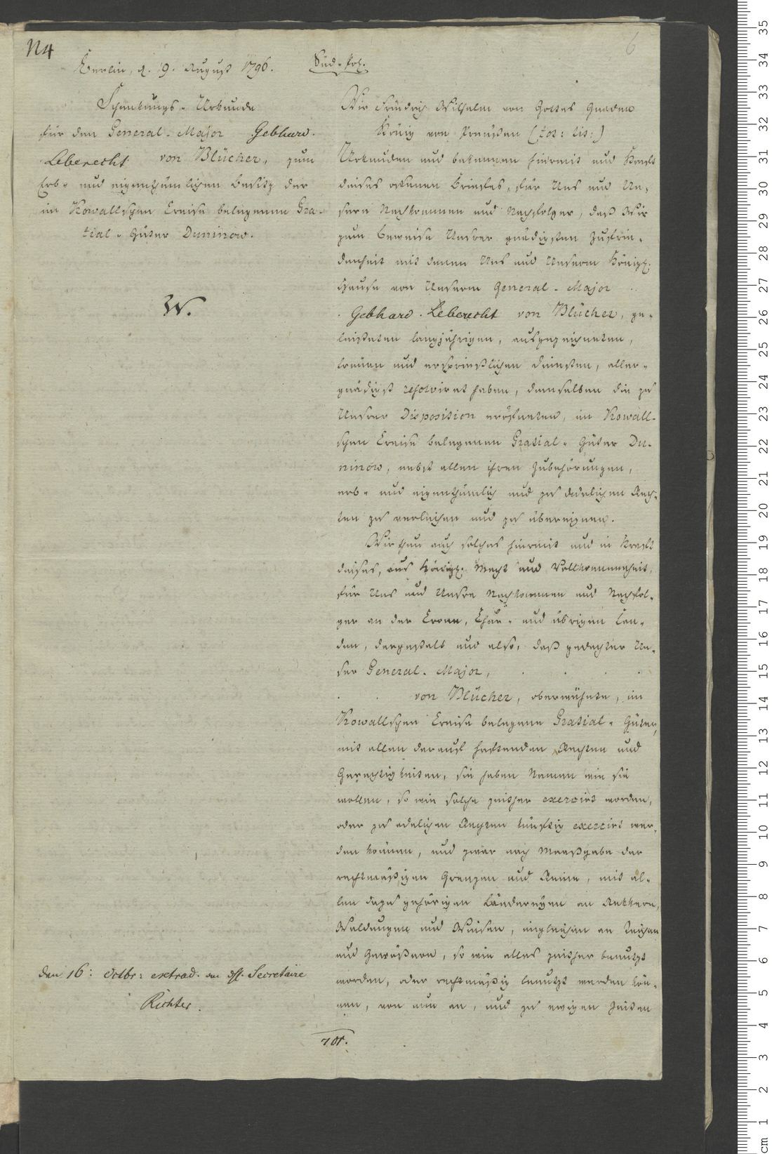 Manuscript page 11 of letter 1