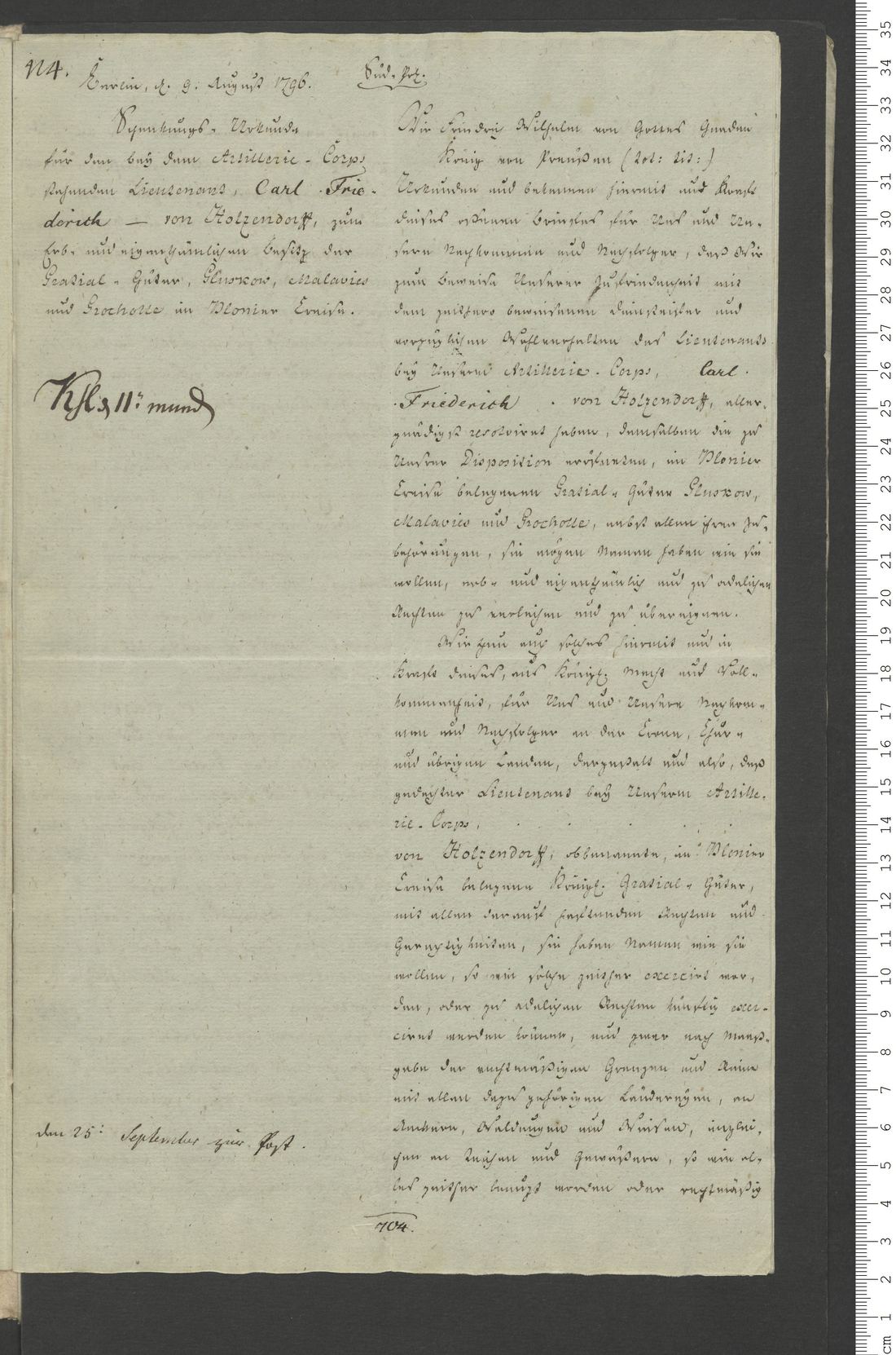 Manuscript page 17 of letter 1
