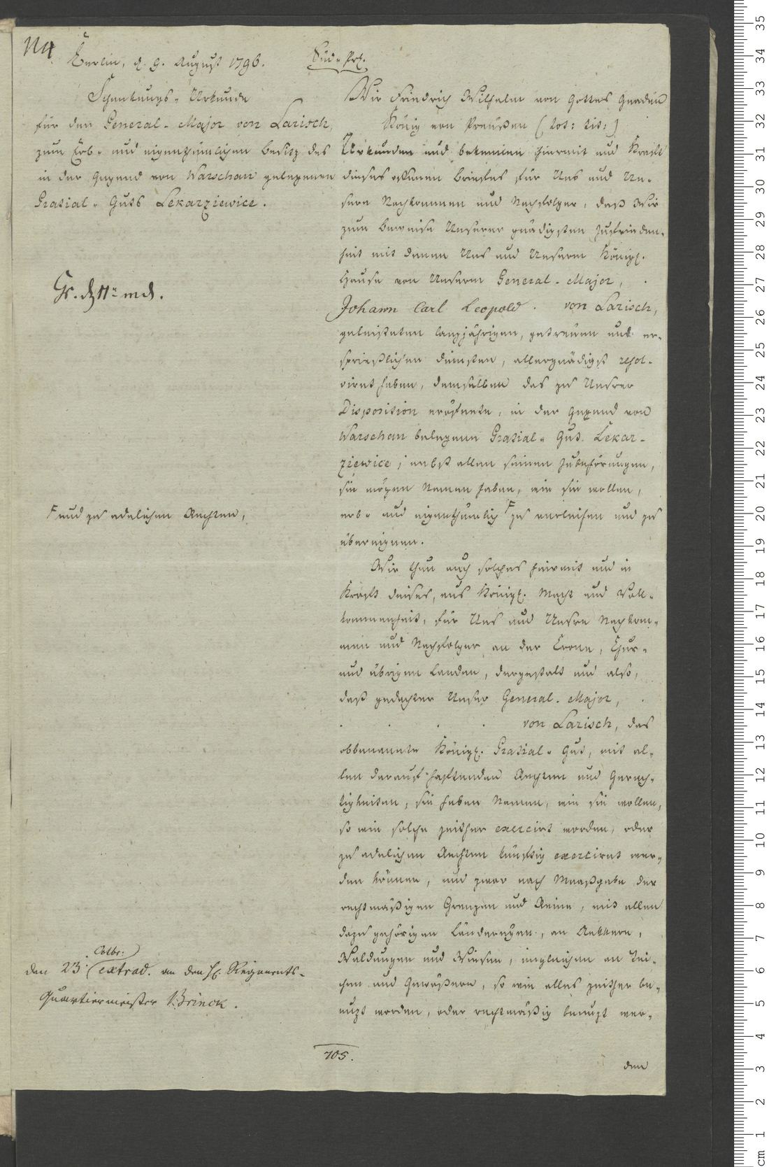 Manuscript page 19 of letter 1