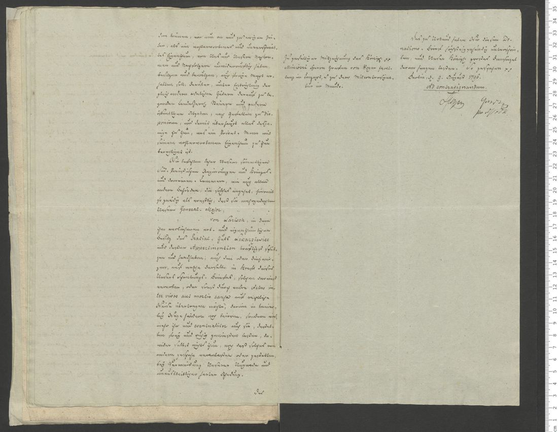 Manuscript page 20 of letter 1